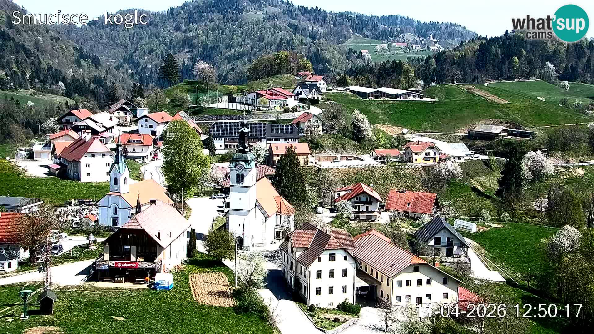 Webcam Šentjošt sci – Vista live sulla parte alta della pista