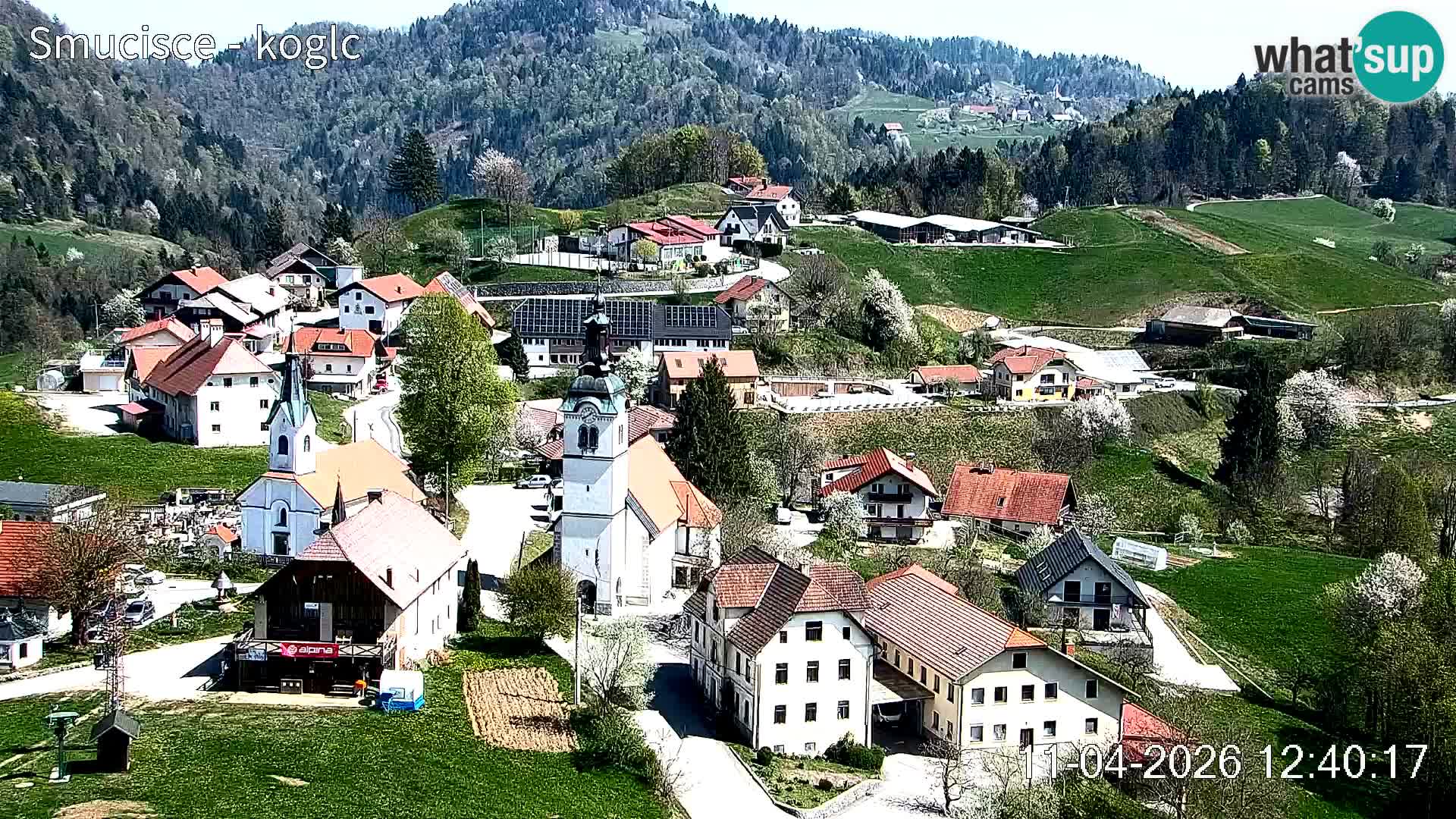 Webcam Šentjošt sci – Vista live sulla parte alta della pista