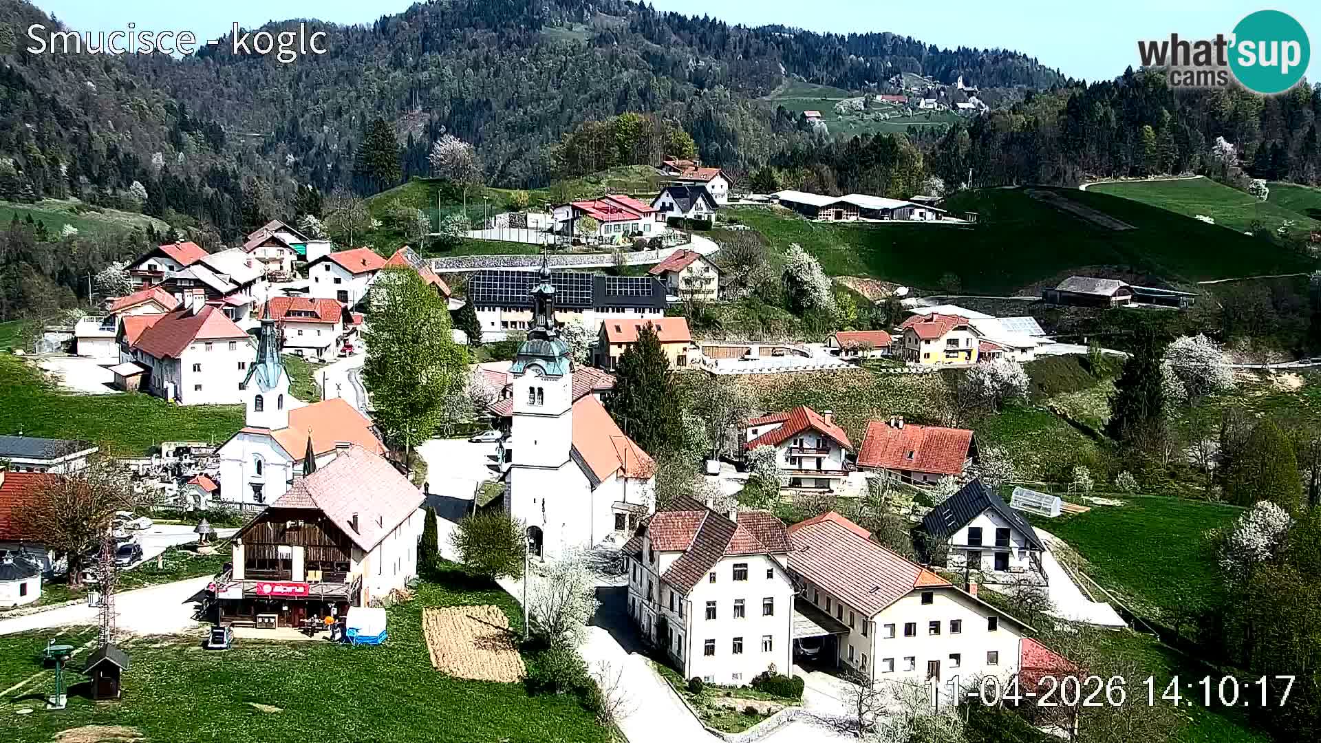 Webcam Šentjošt sci – Vista live sulla parte alta della pista