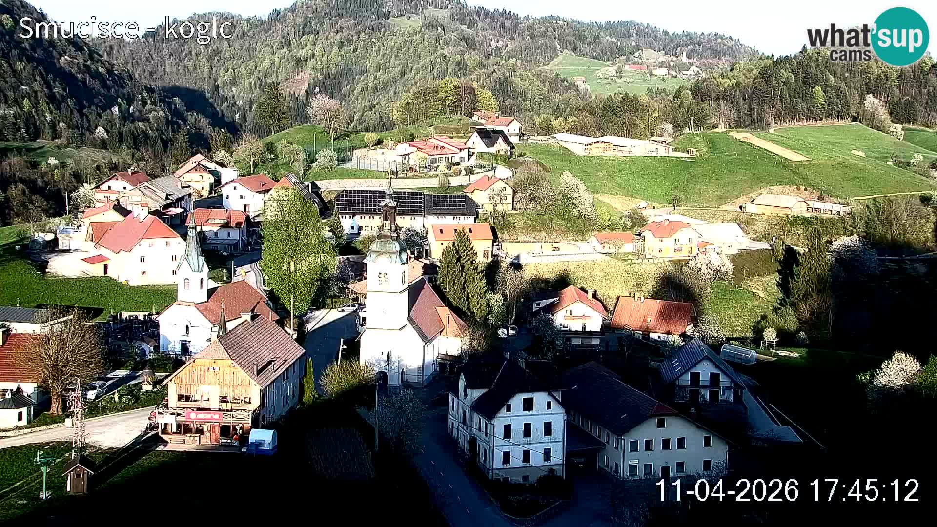 Webcam Šentjošt sci – Vista live sulla parte alta della pista