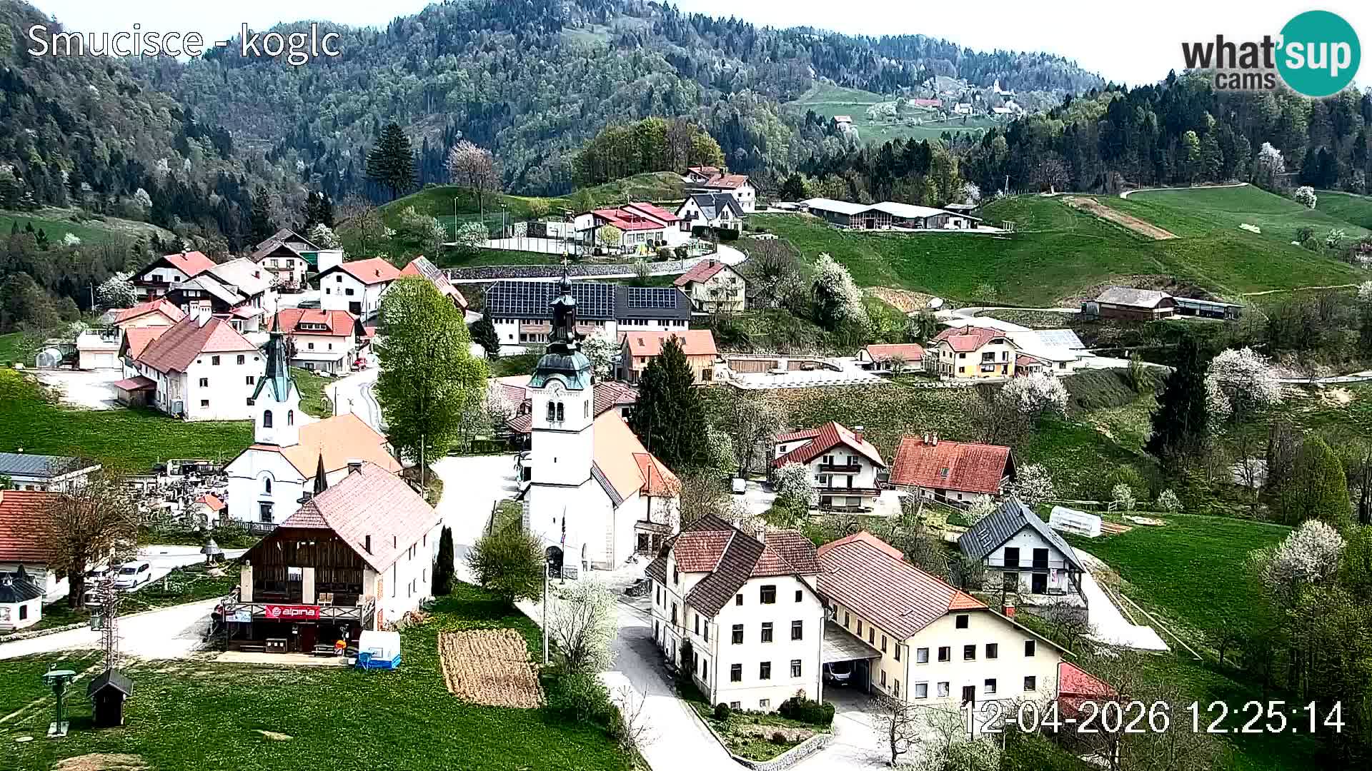 Webcam Šentjošt sci – Vista live sulla parte alta della pista