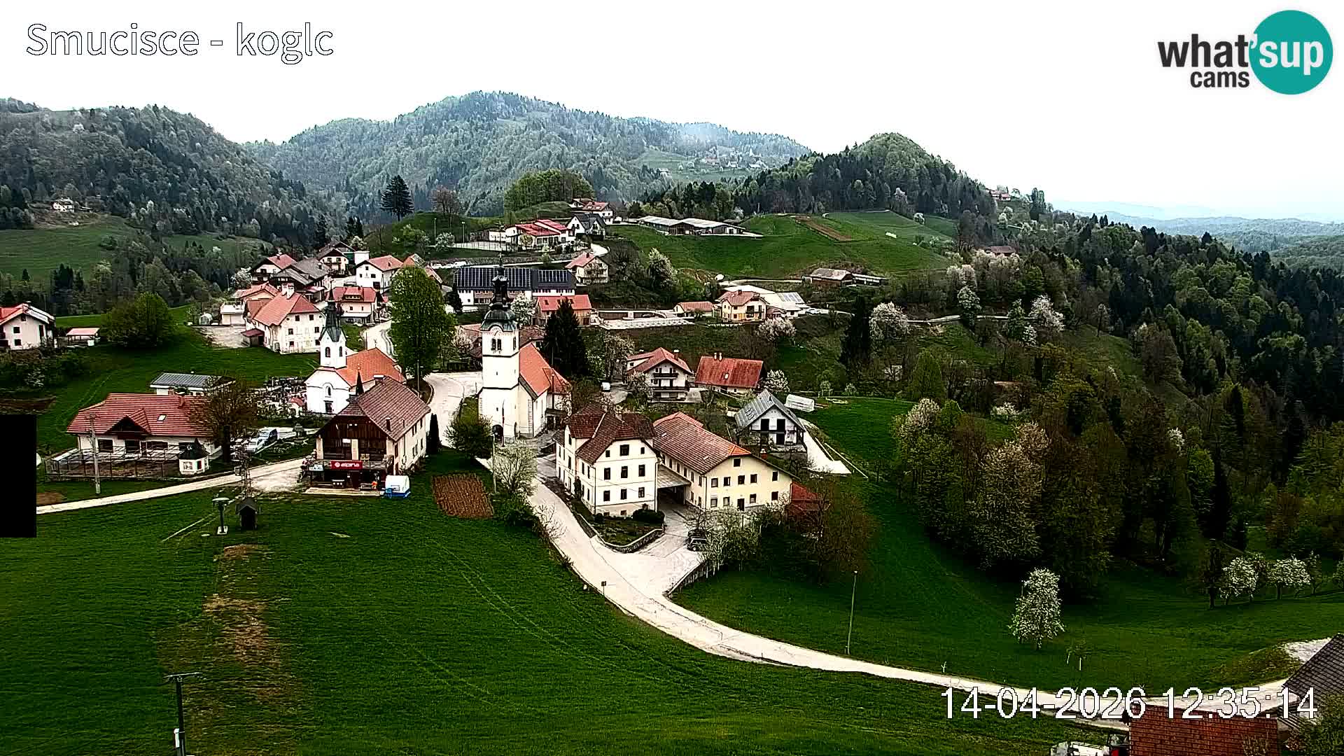 Webcam Šentjošt sci – Vista live sulla parte alta della pista