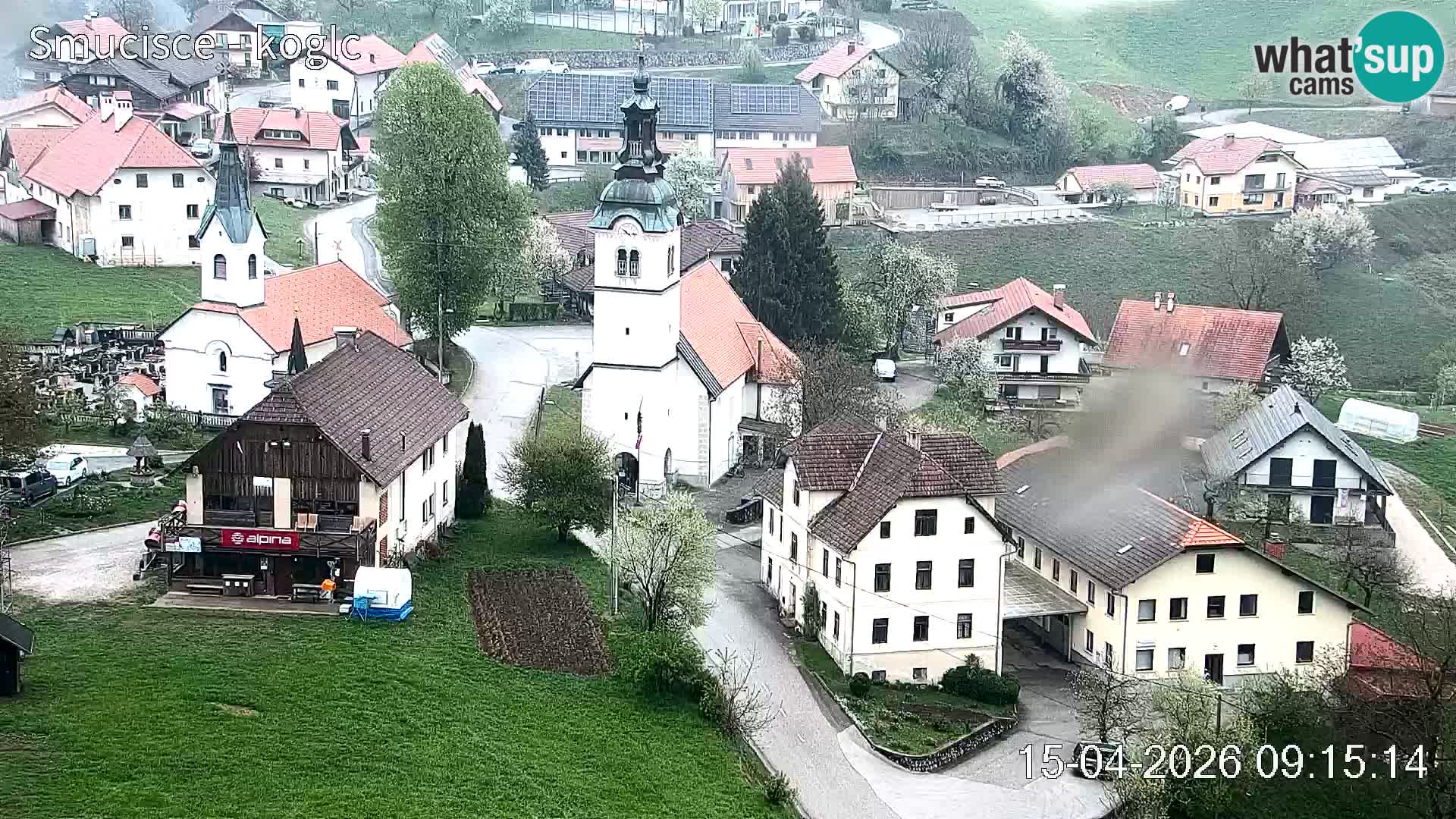 Webcam Šentjošt sci – Vista live sulla parte alta della pista