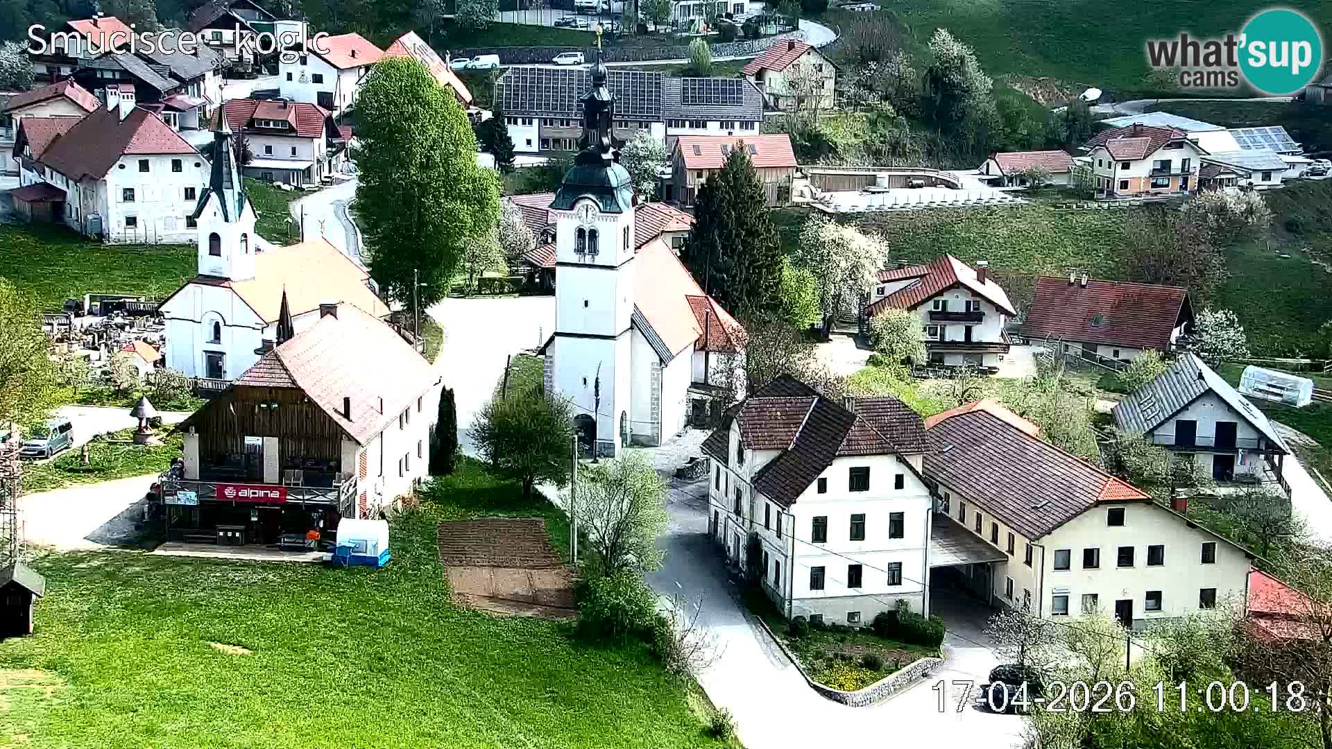 Webcam Šentjošt sci – Vista live sulla parte alta della pista