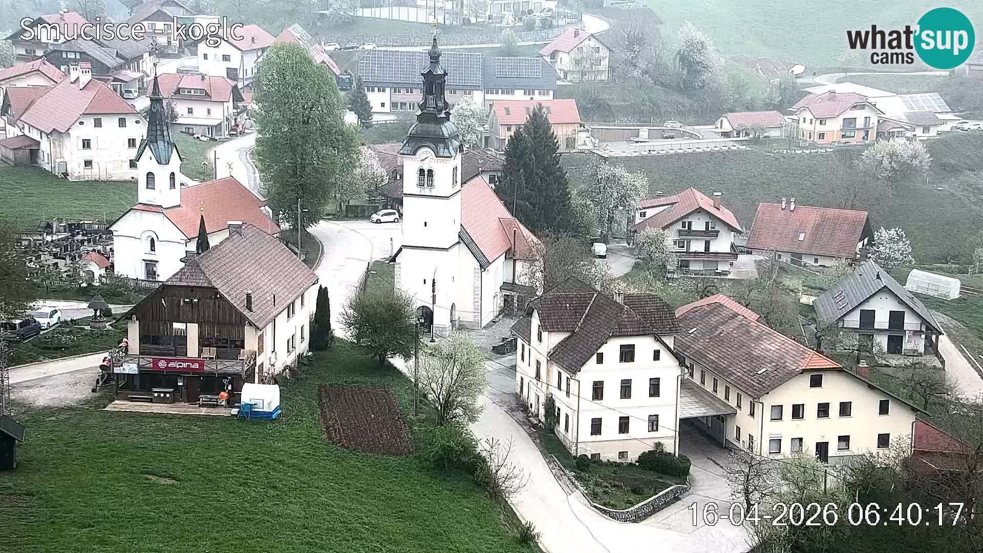 Webcam Šentjošt sci – Vista live sulla parte alta della pista