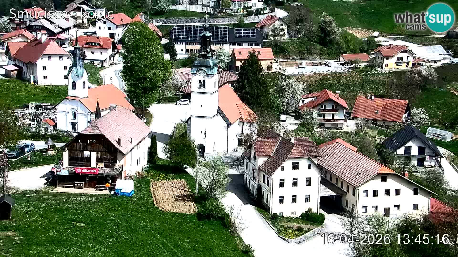 Webcam Šentjošt sci – Vista live sulla parte alta della pista