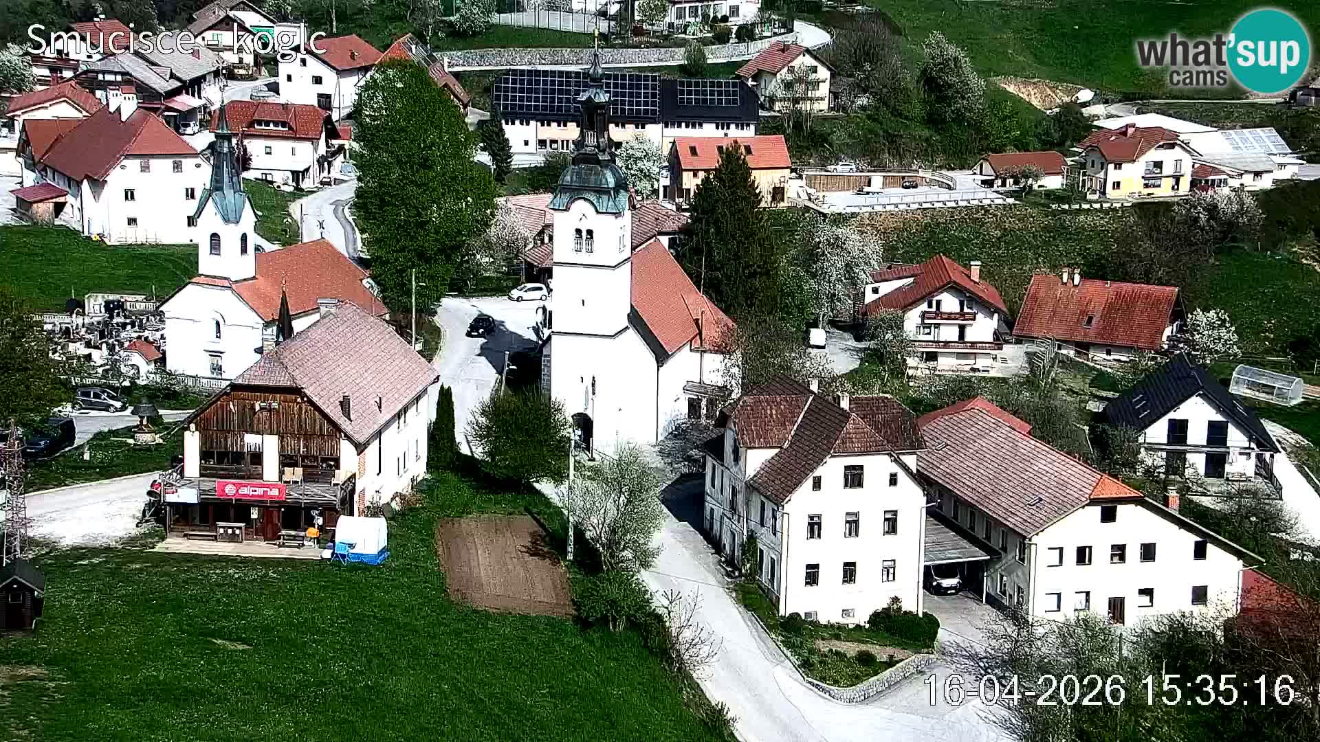 Spletna kamera Šentjošt smučišče – Pogled v živo na zgornji del proge