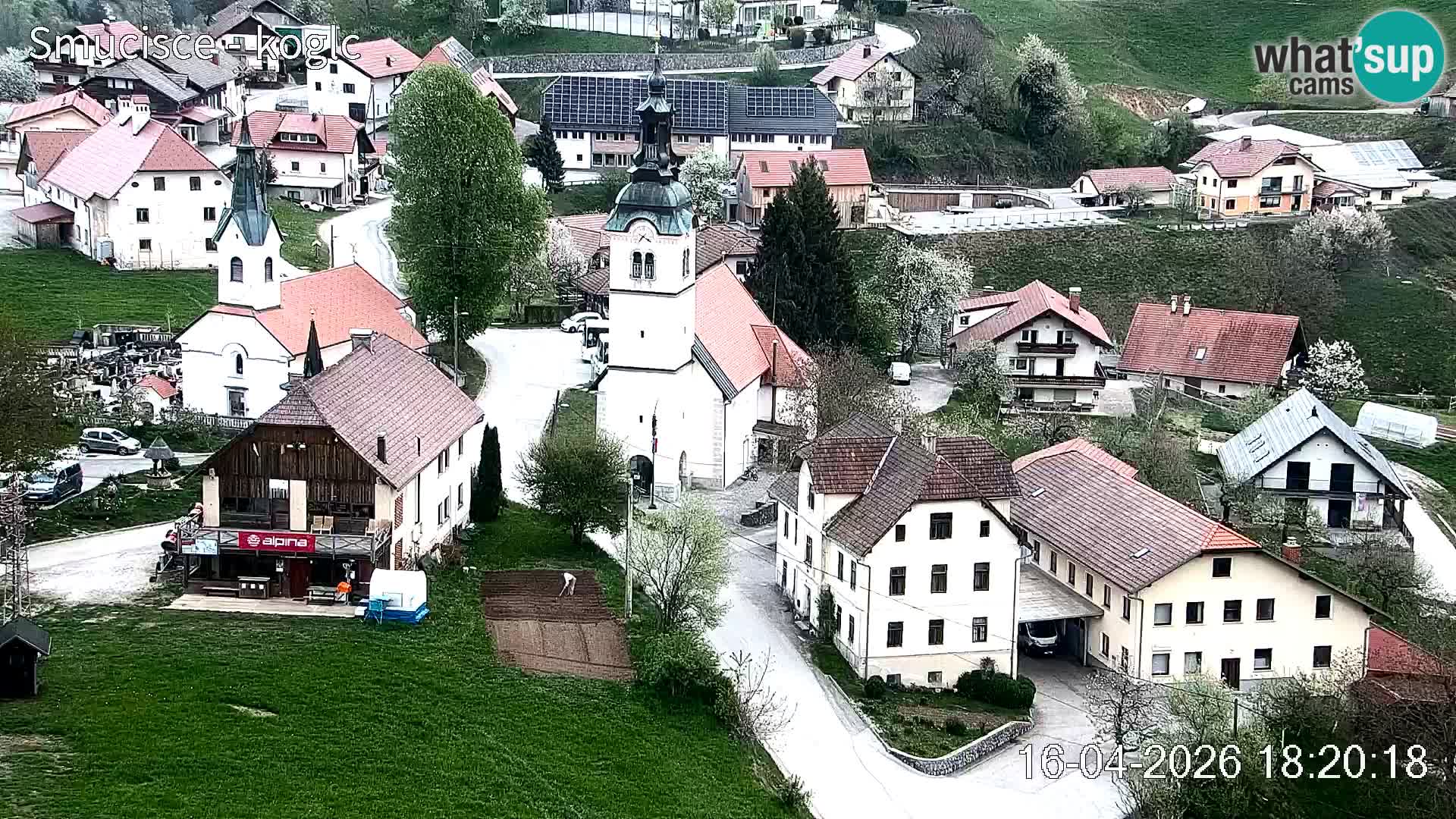 Webcam Šentjošt sci – Vista live sulla parte alta della pista
