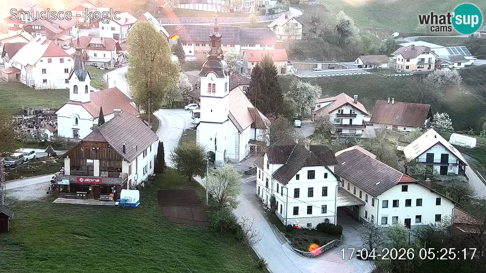 Webcam Šentjošt sci – Vista live sulla parte alta della pista