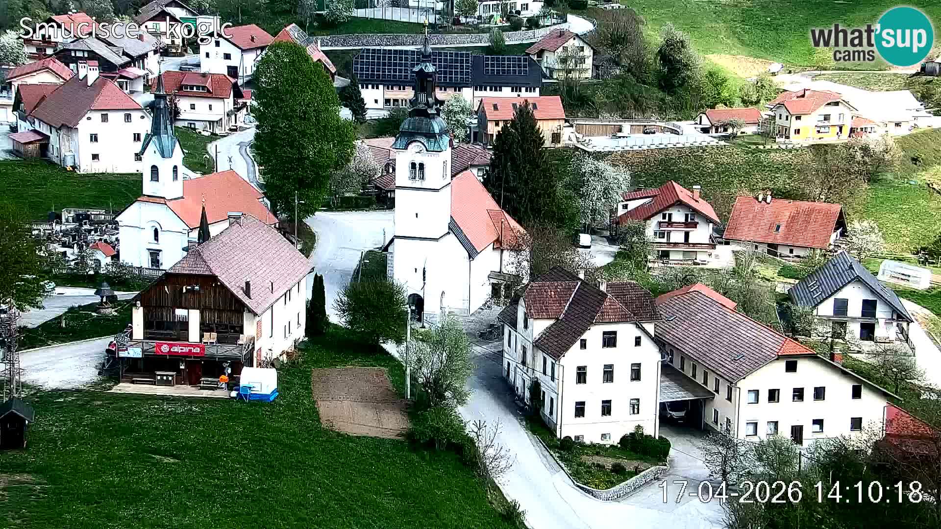 Webcam Šentjošt sci – Vista live sulla parte alta della pista