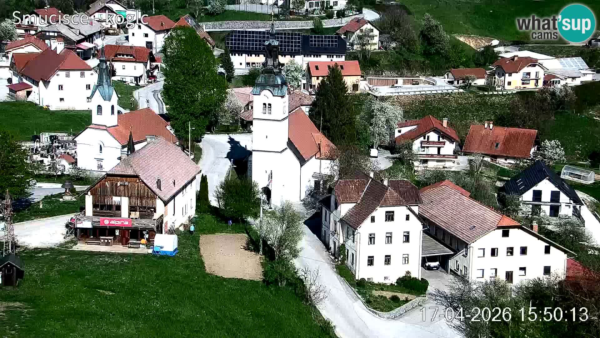 Webcam Šentjošt sci – Vista live sulla parte alta della pista