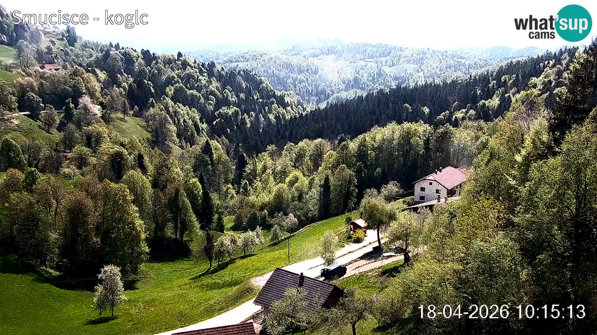 Webcam Šentjošt sci – Vista live sulla parte alta della pista