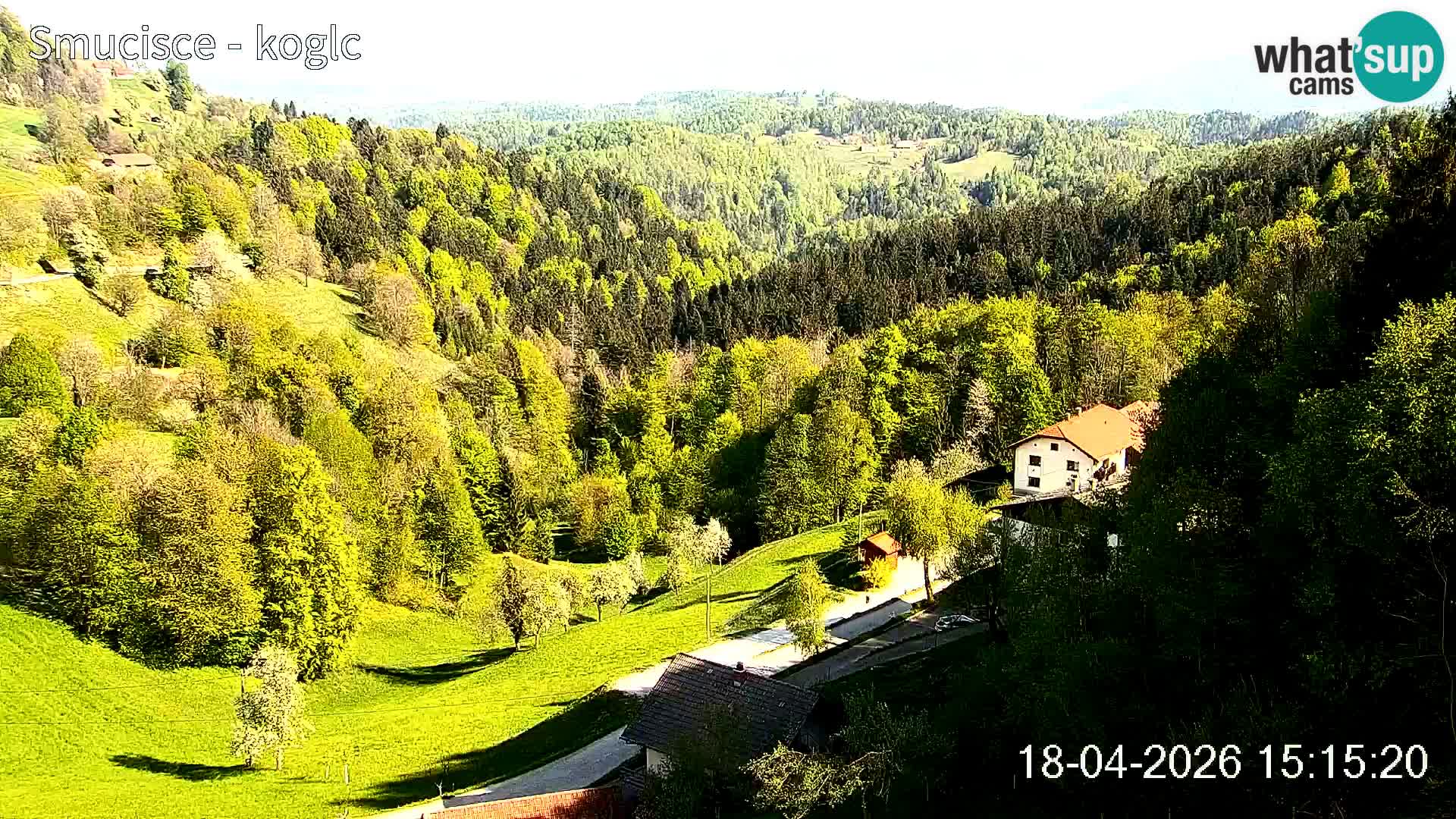 Webcam Šentjošt sci – Vista live sulla parte alta della pista