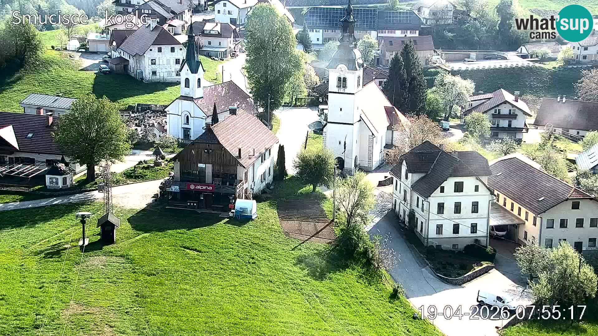 Webcam Šentjošt sci – Vista live sulla parte alta della pista