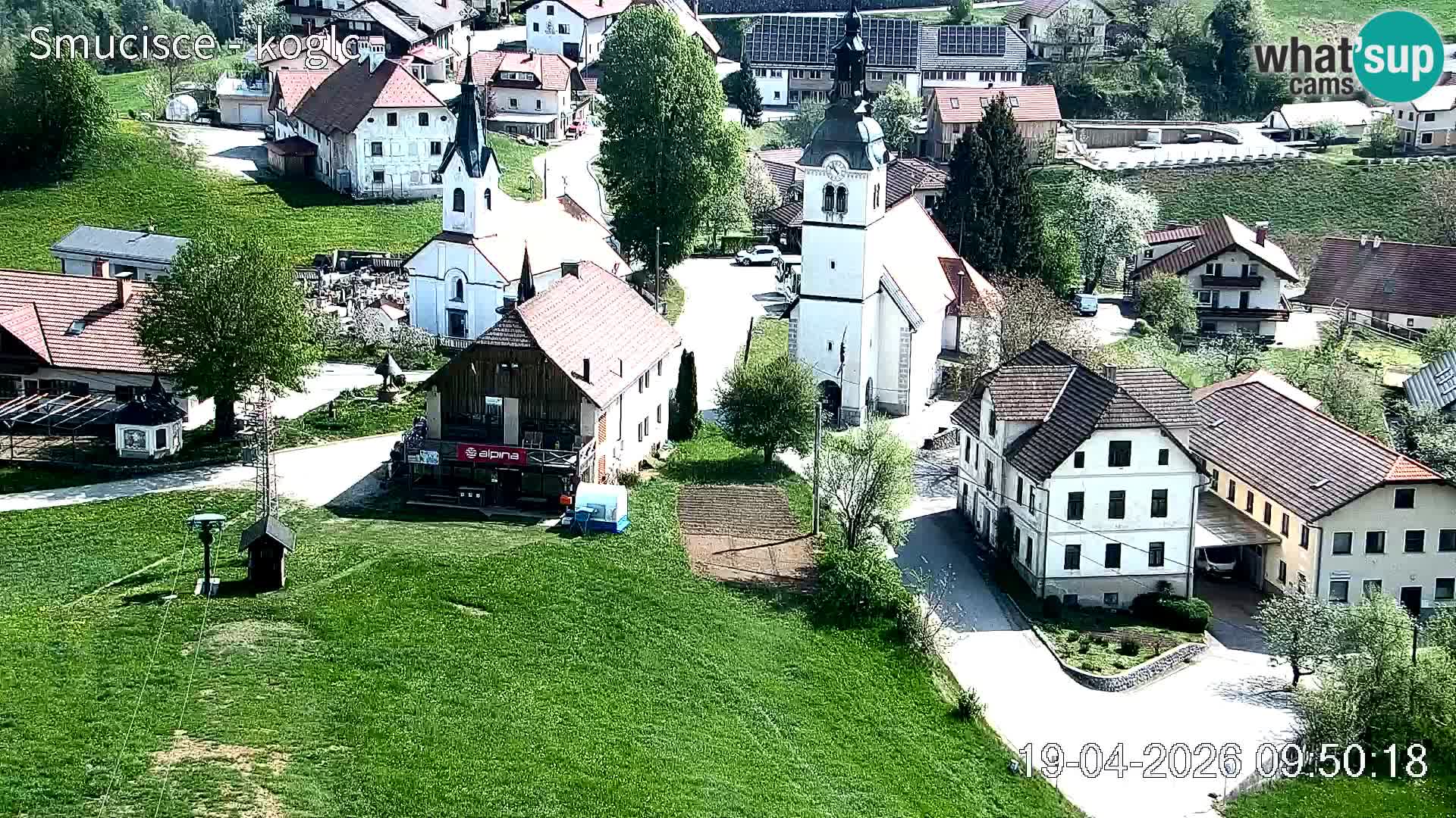 Webcam Šentjošt sci – Vista live sulla parte alta della pista