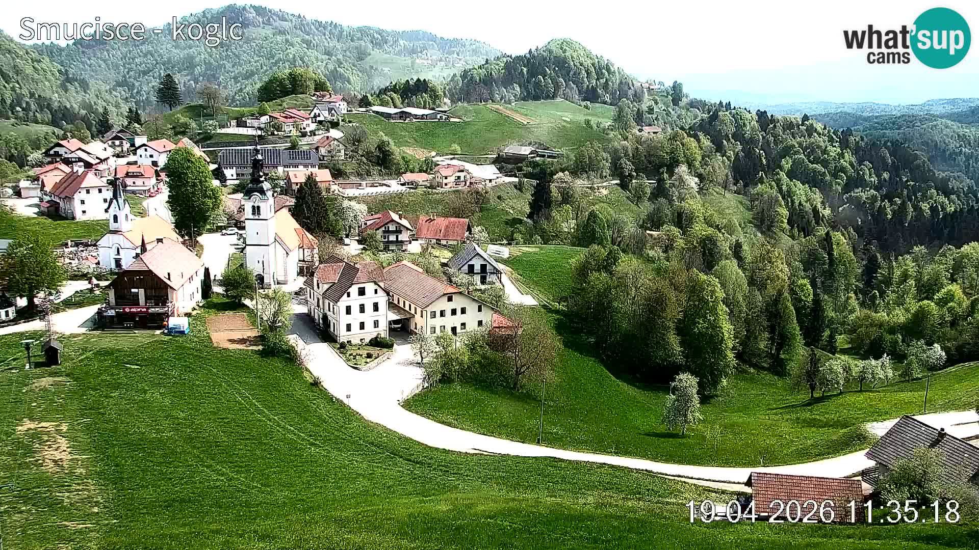 Webcam Šentjošt sci – Vista live sulla parte alta della pista