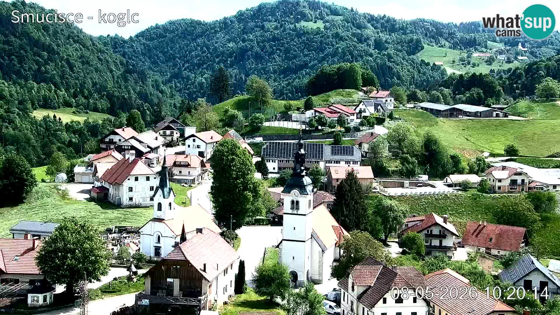 Webcam Šentjošt sci – Vista live sulla parte alta della pista