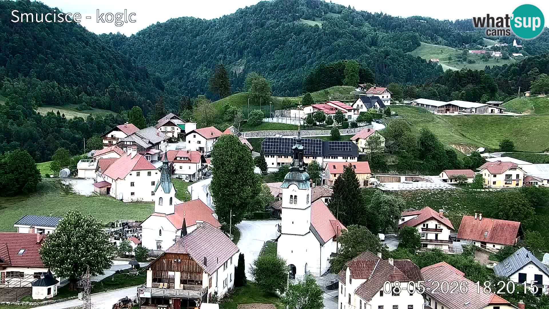 Webcam Šentjošt sci – Vista live sulla parte alta della pista
