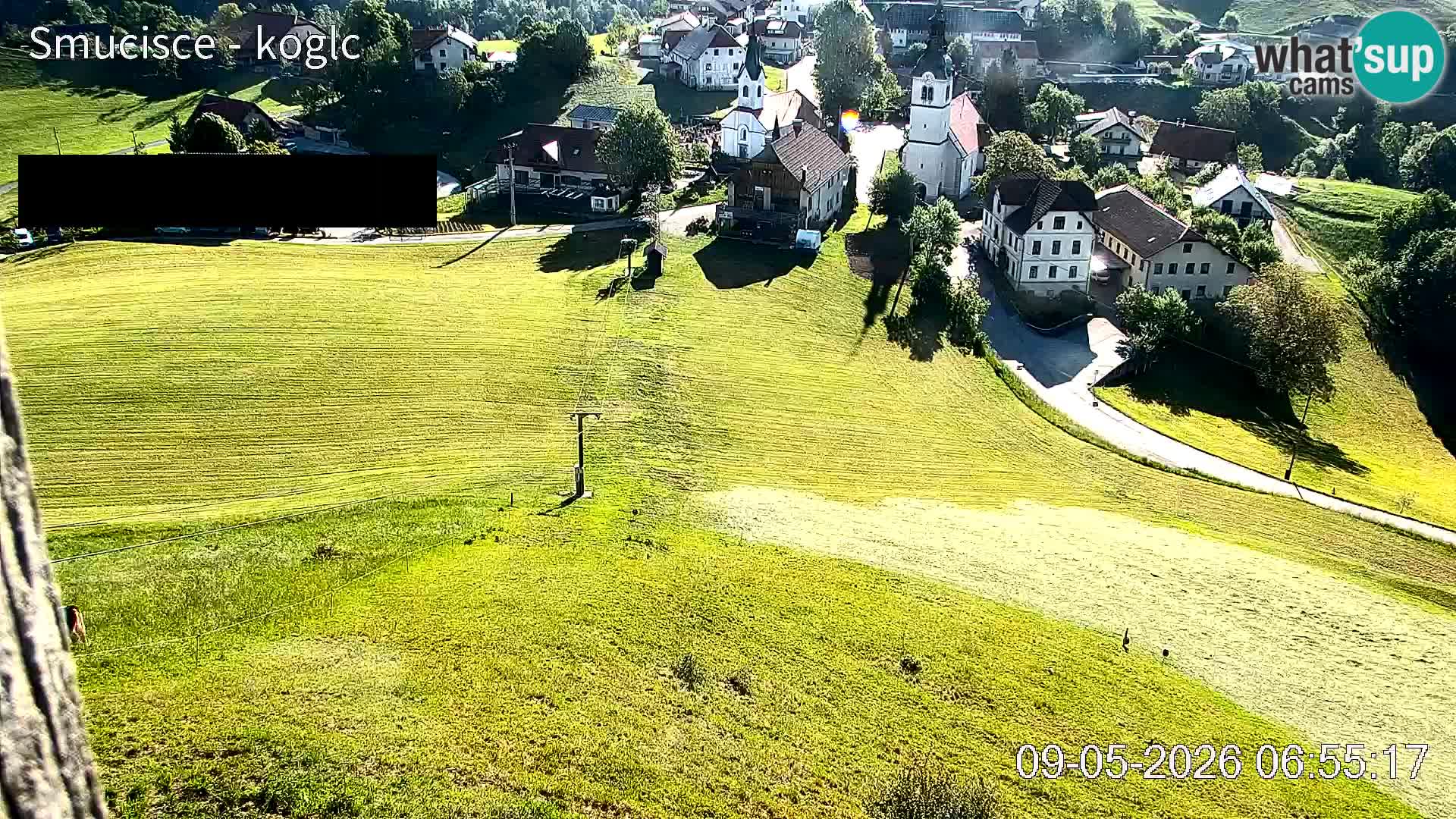 Webcam Šentjošt sci – Vista live sulla parte alta della pista