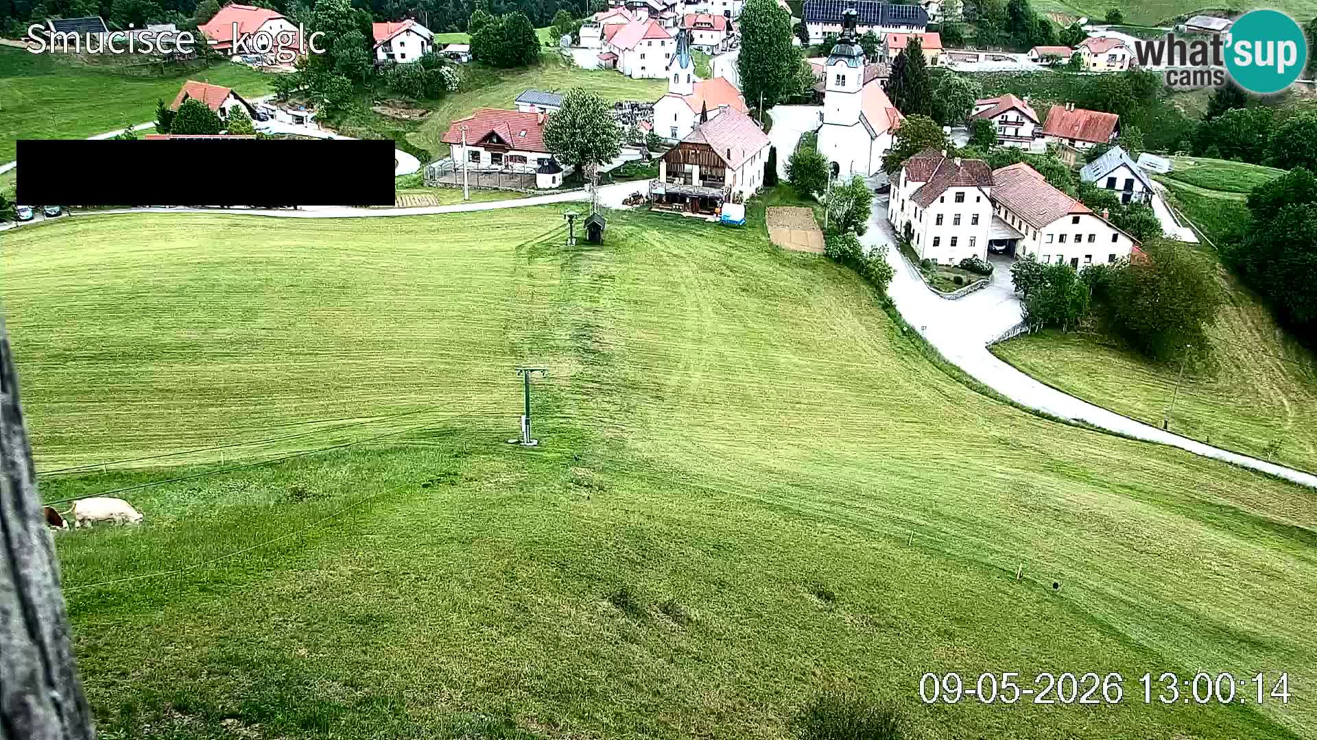 Webcam Šentjošt sci – Vista live sulla parte alta della pista