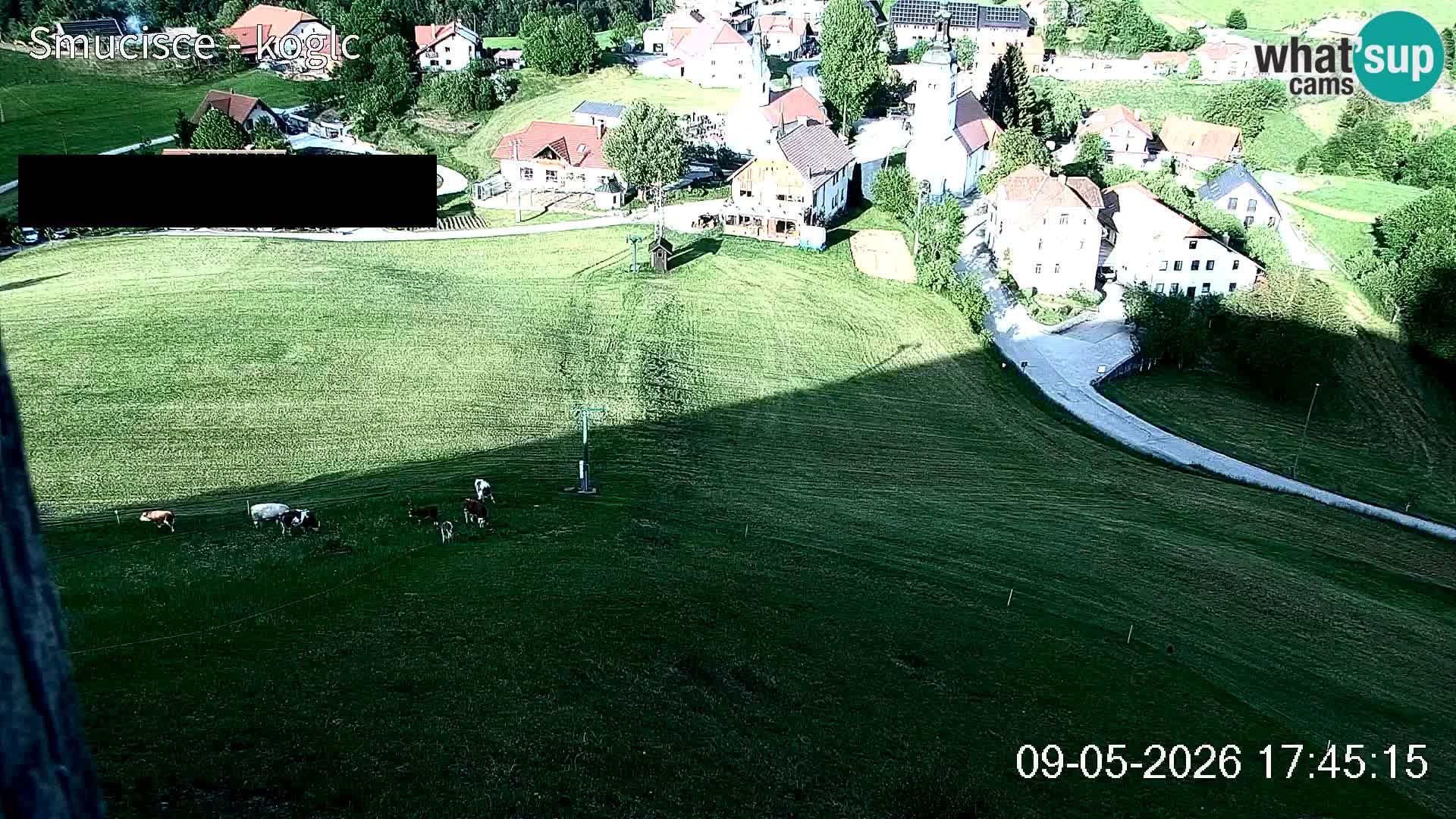 Webcam Šentjošt sci – Vista live sulla parte alta della pista