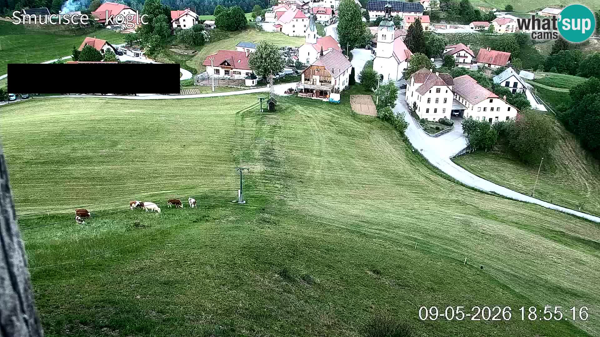 Webcam Šentjošt sci – Vista live sulla parte alta della pista