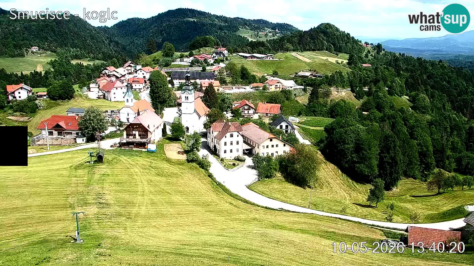 Web kamera Šentjošt skijalište – Pogled uživo na gornji dio staze
