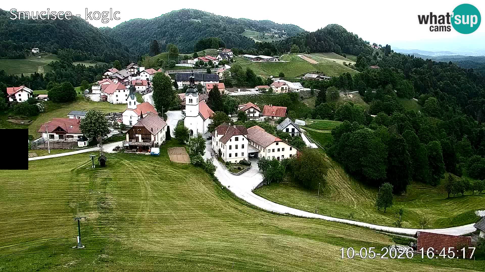 Webcam Šentjošt sci – Vista live sulla parte alta della pista