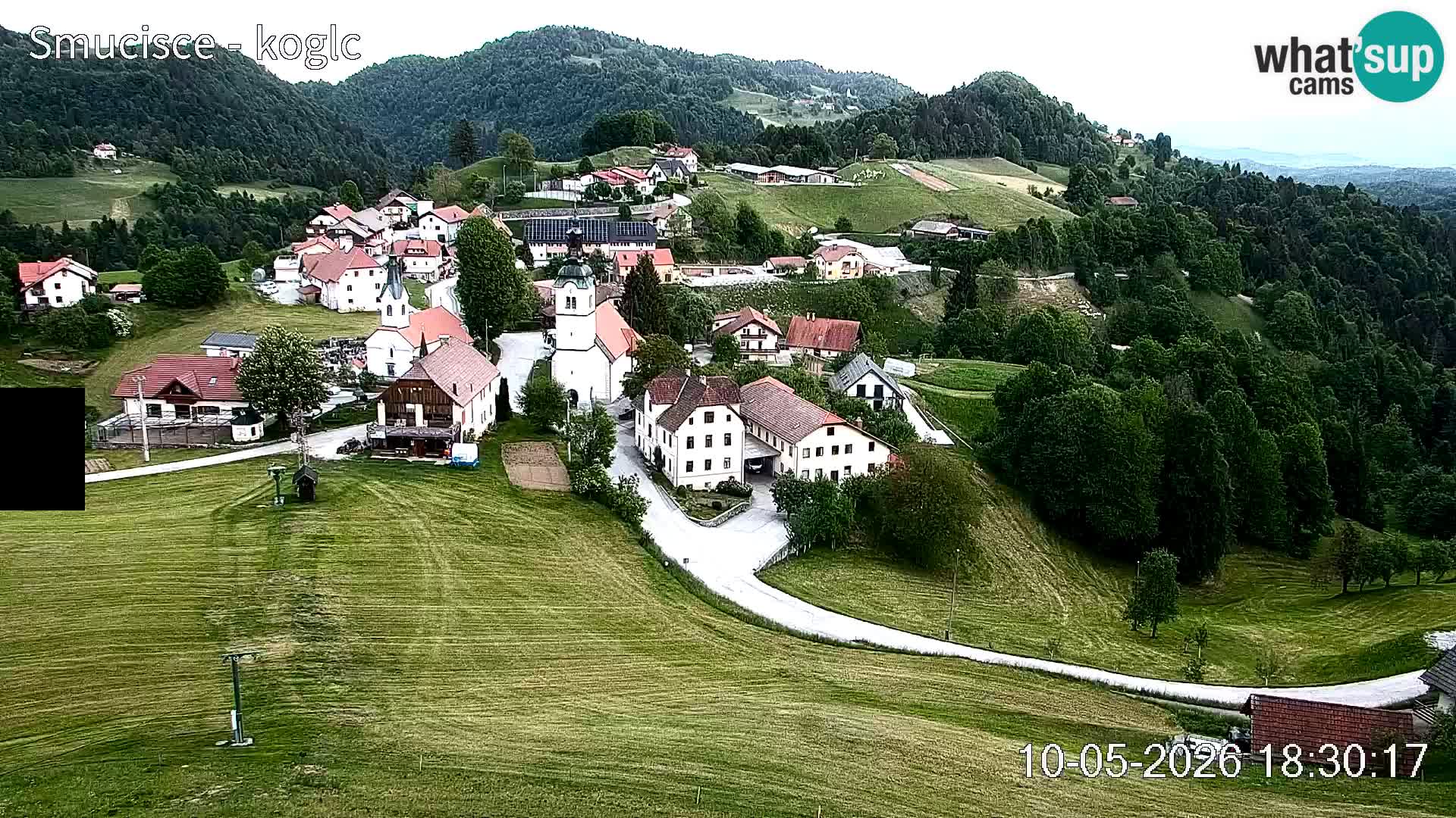 Webcam Šentjošt sci – Vista live sulla parte alta della pista