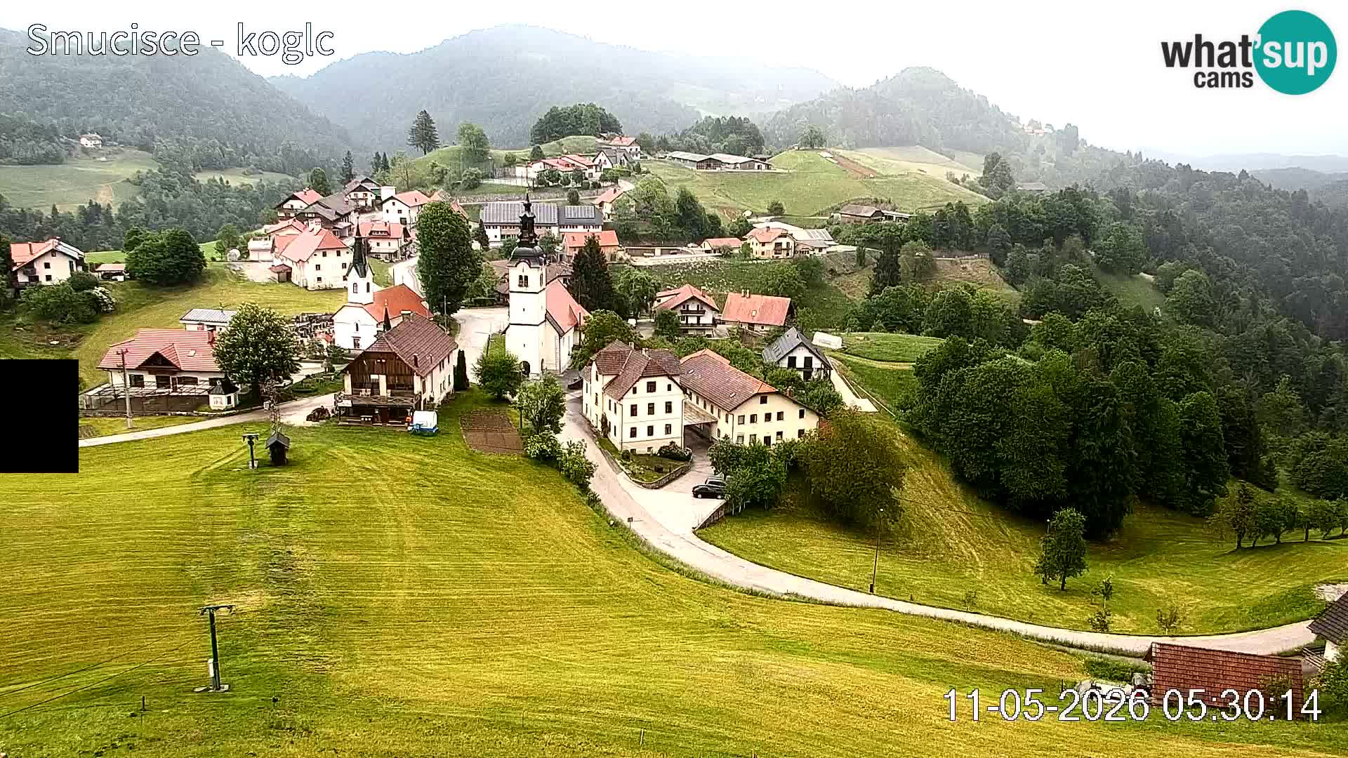 Webcam Šentjošt sci – Vista live sulla parte alta della pista