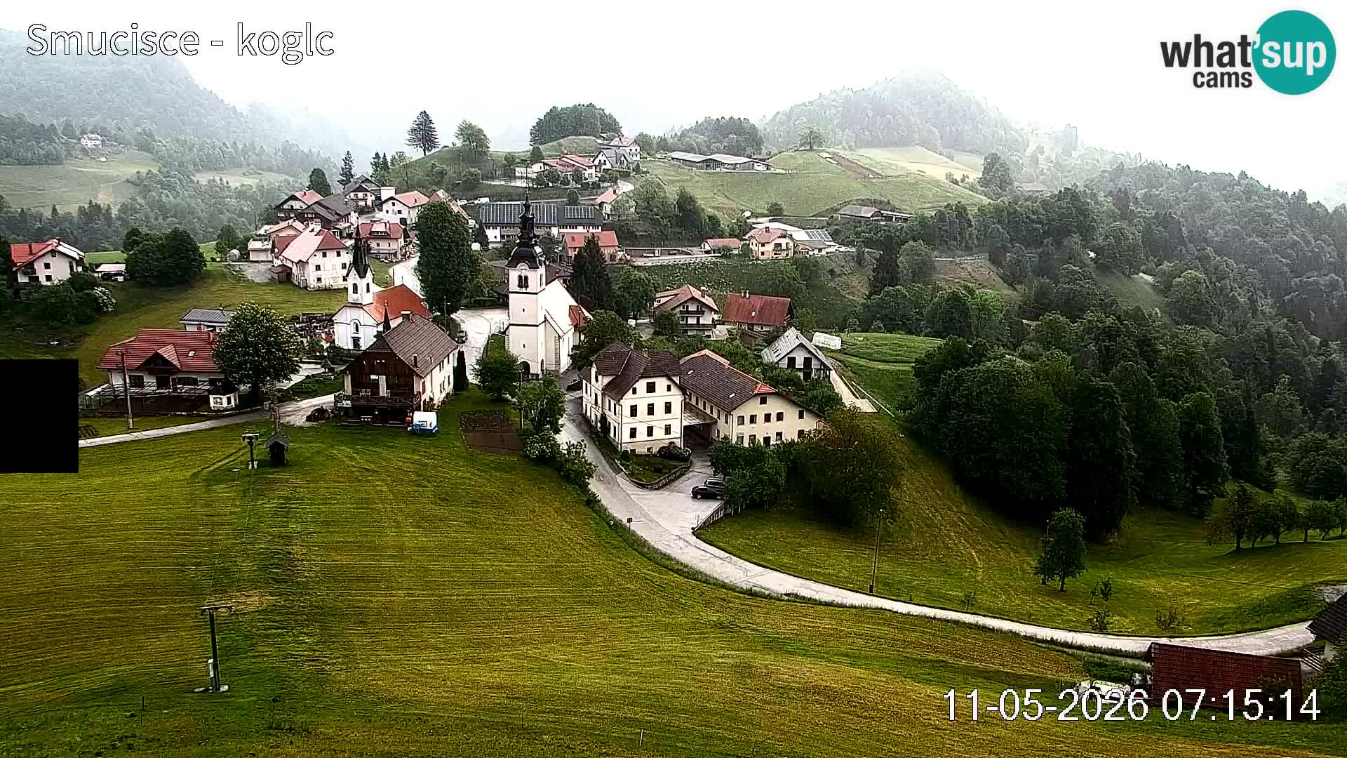 Webcam Šentjošt sci – Vista live sulla parte alta della pista