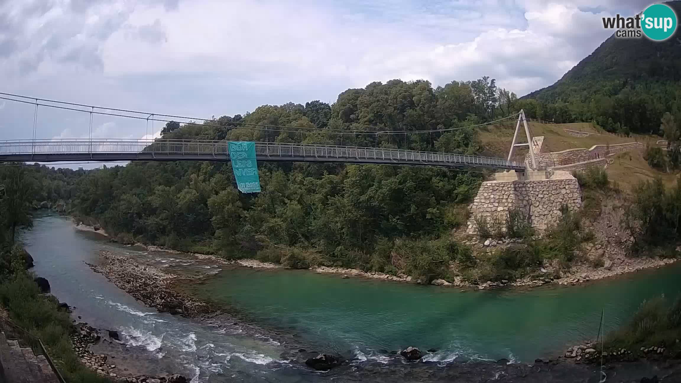 Pješački most preko Soče – Solkan web kamera