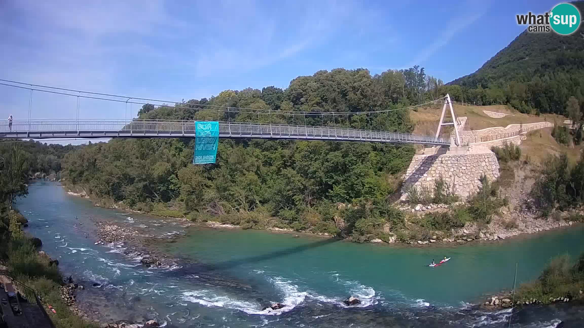 Pješački most preko Soče – Solkan web kamera