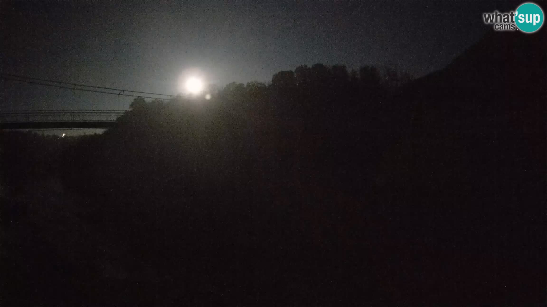 Puente peatonal Soča camera en vivo Solkan