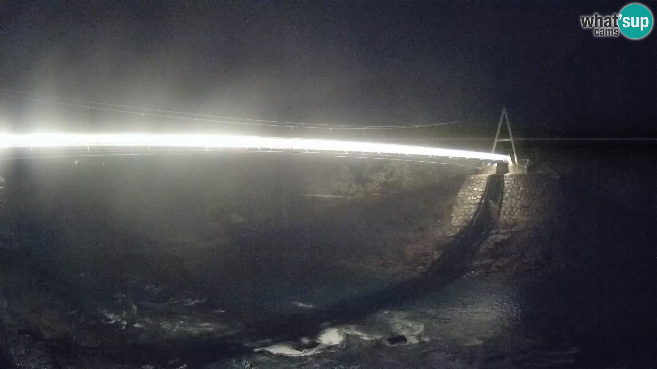 Puente peatonal Soča camera en vivo Solkan