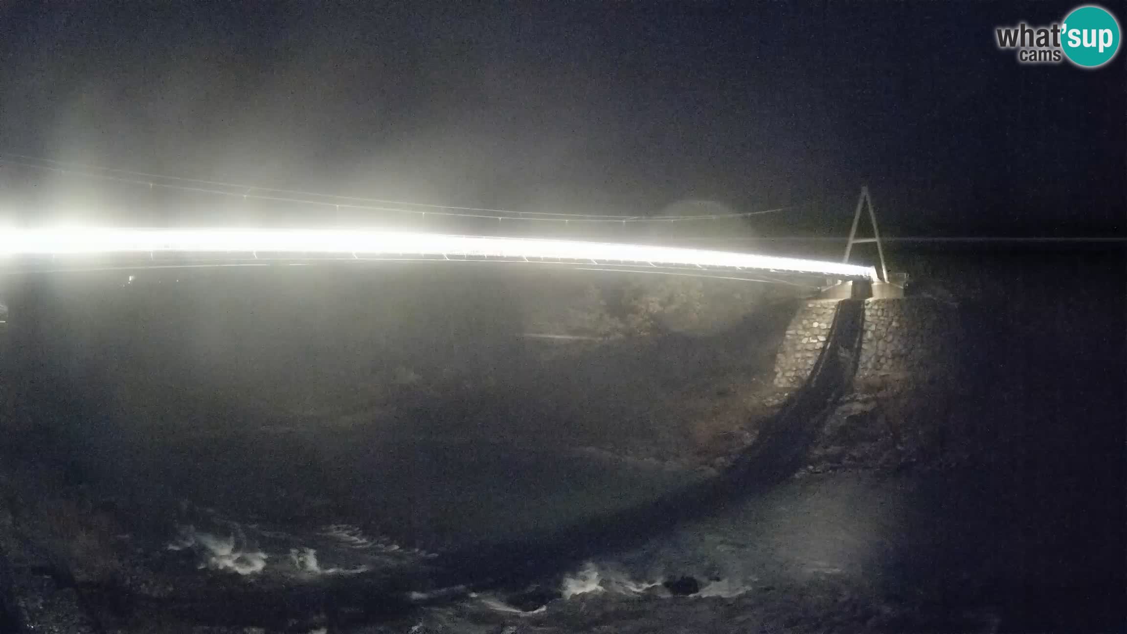 Puente peatonal Soča camera en vivo Solkan