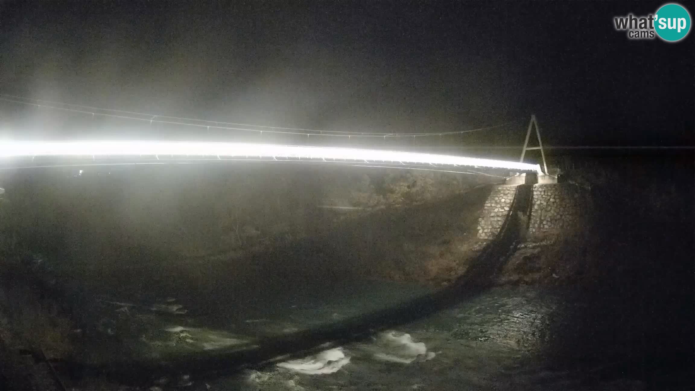 Puente peatonal Soča camera en vivo Solkan