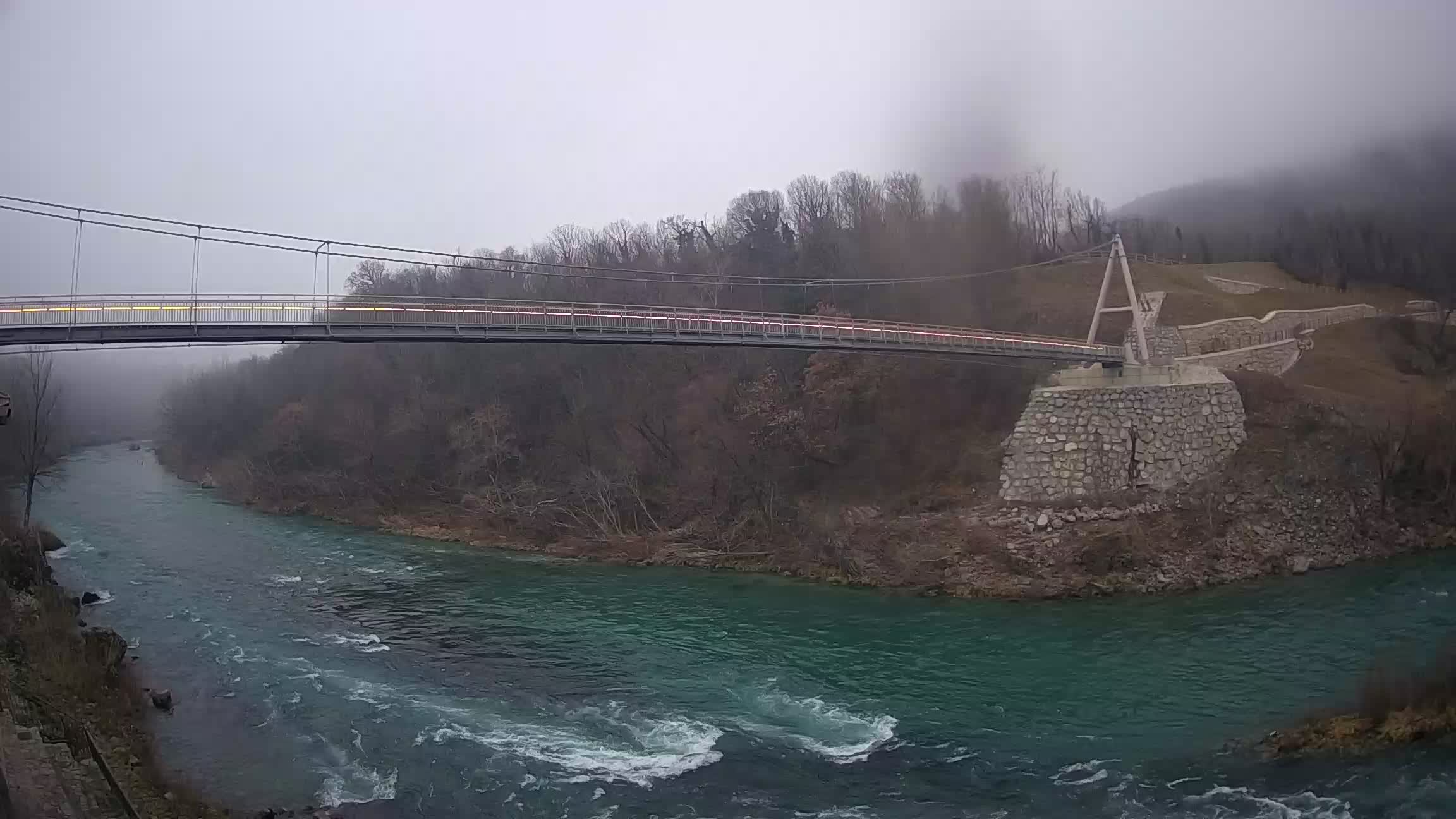 Puente peatonal Soča camera en vivo Solkan