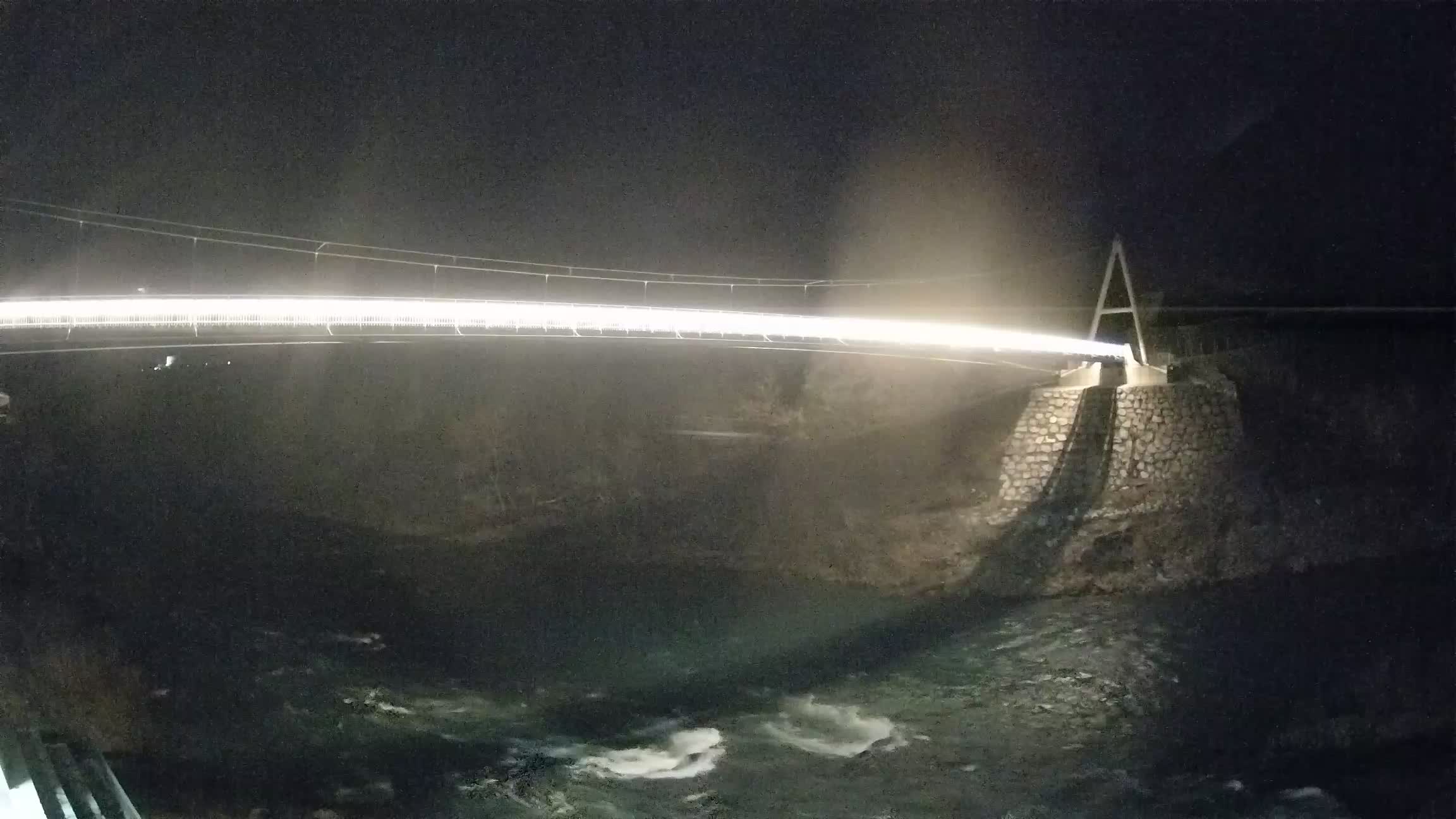 Puente peatonal Soča camera en vivo Solkan