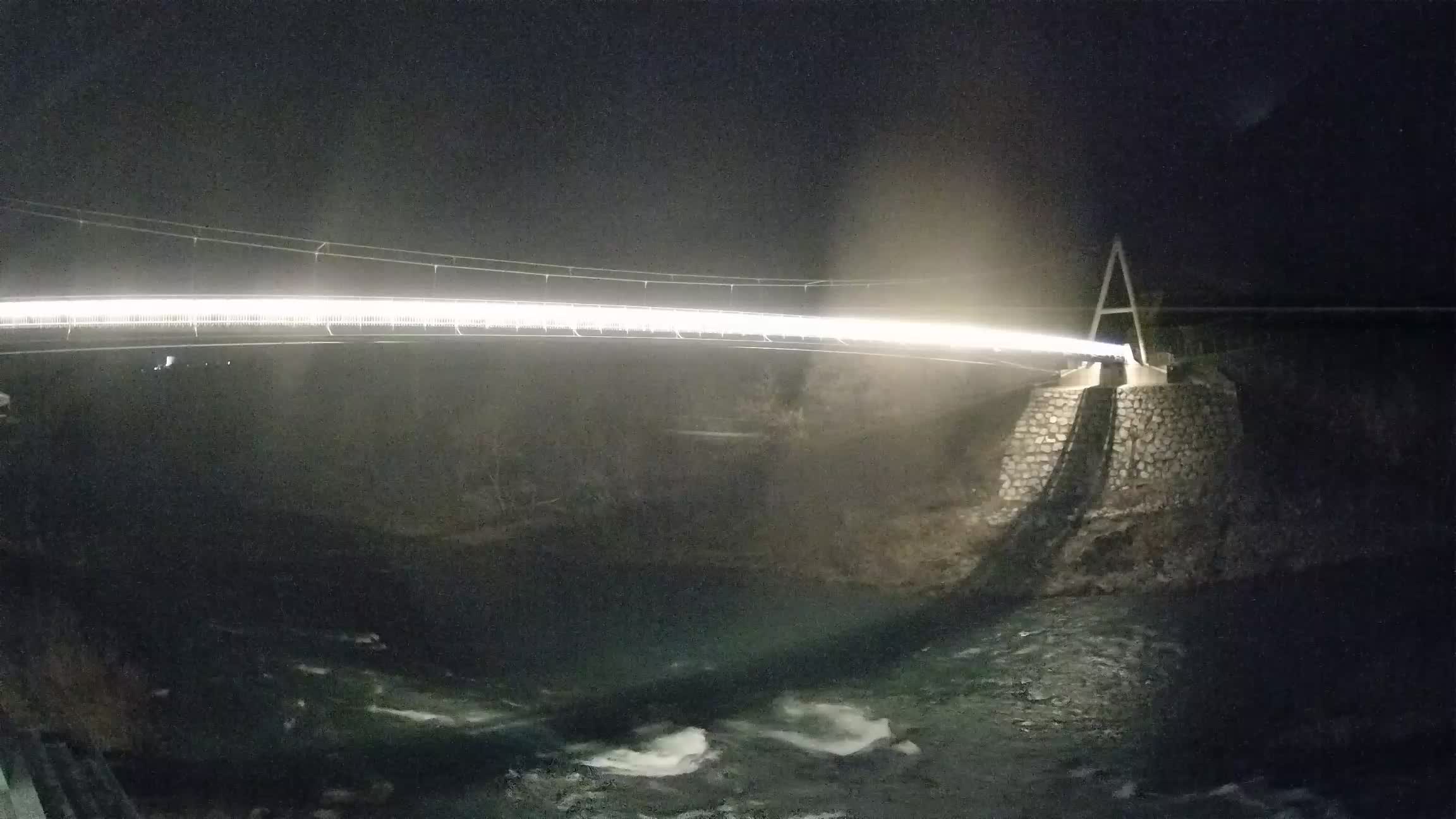 Puente peatonal Soča camera en vivo Solkan