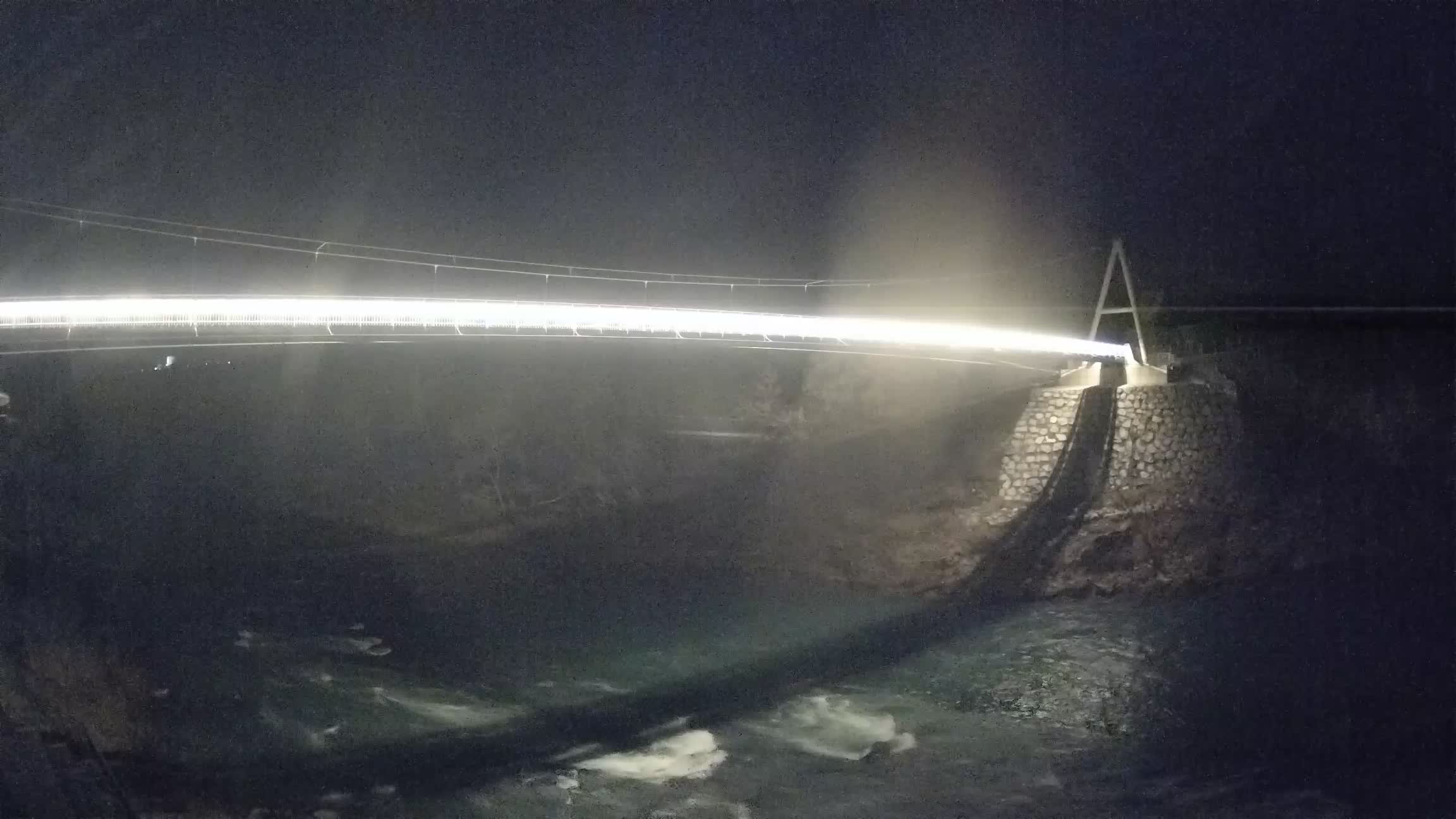 Puente peatonal Soča camera en vivo Solkan