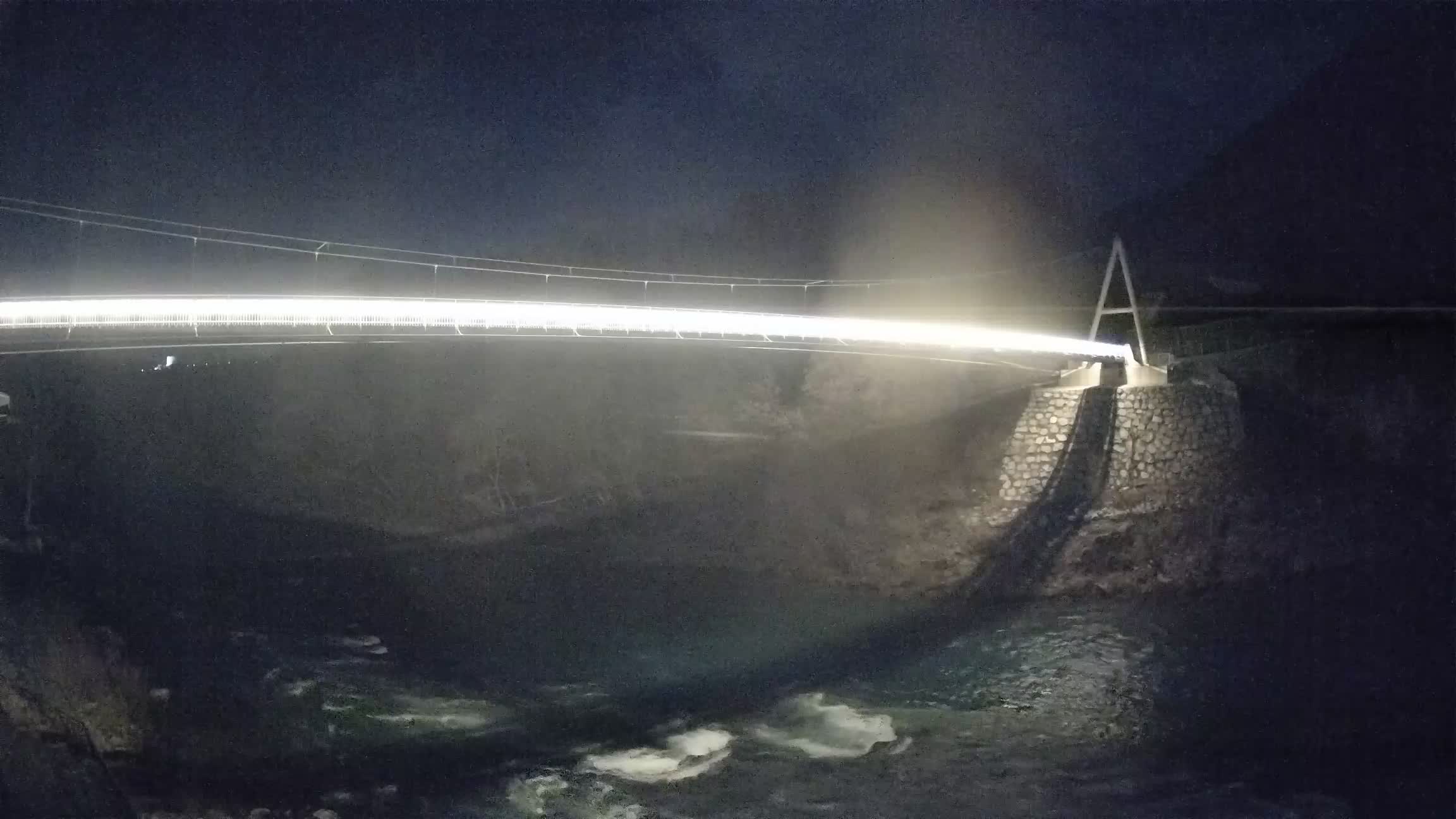 Puente peatonal Soča camera en vivo Solkan