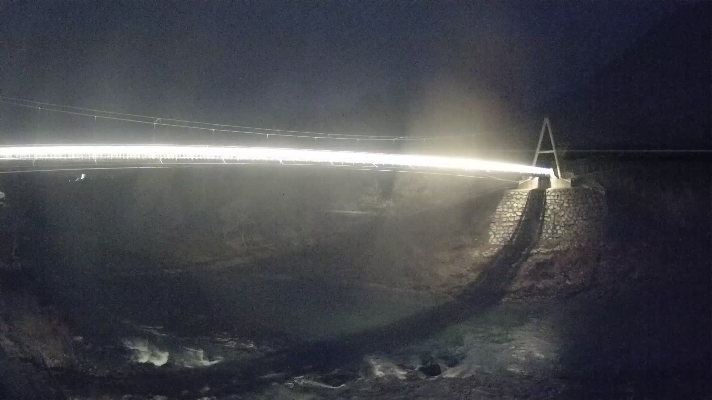 Puente peatonal Soča camera en vivo Solkan