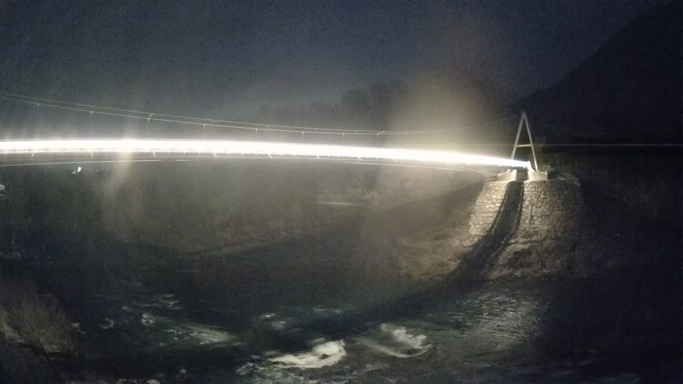 Puente peatonal Soča camera en vivo Solkan