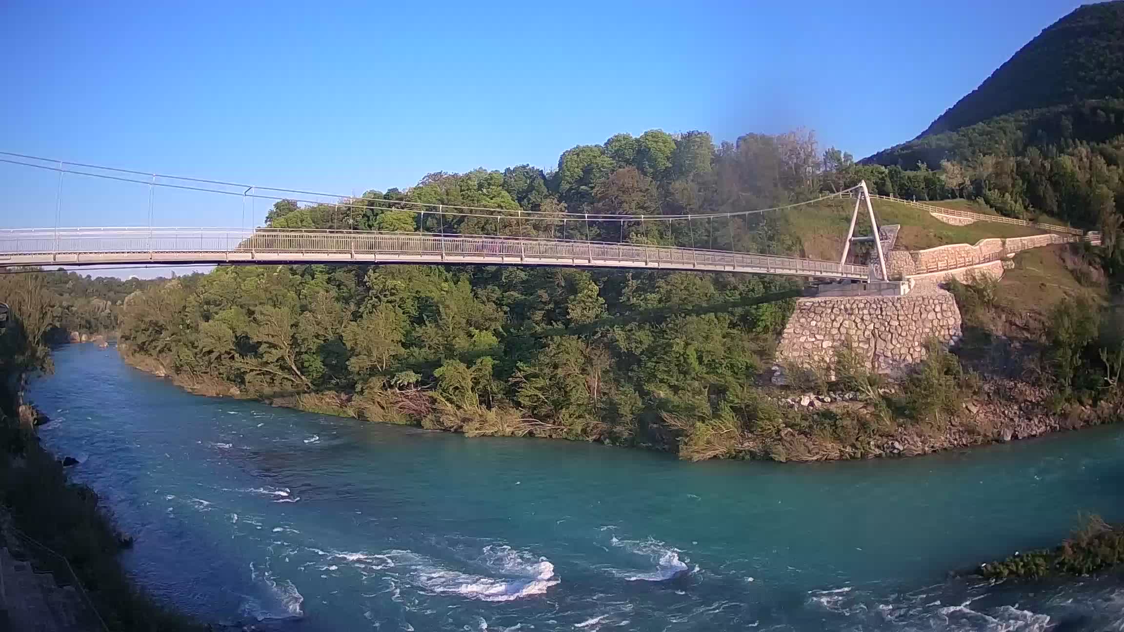 Webcam Soča River – Solkan – bicycle bridge