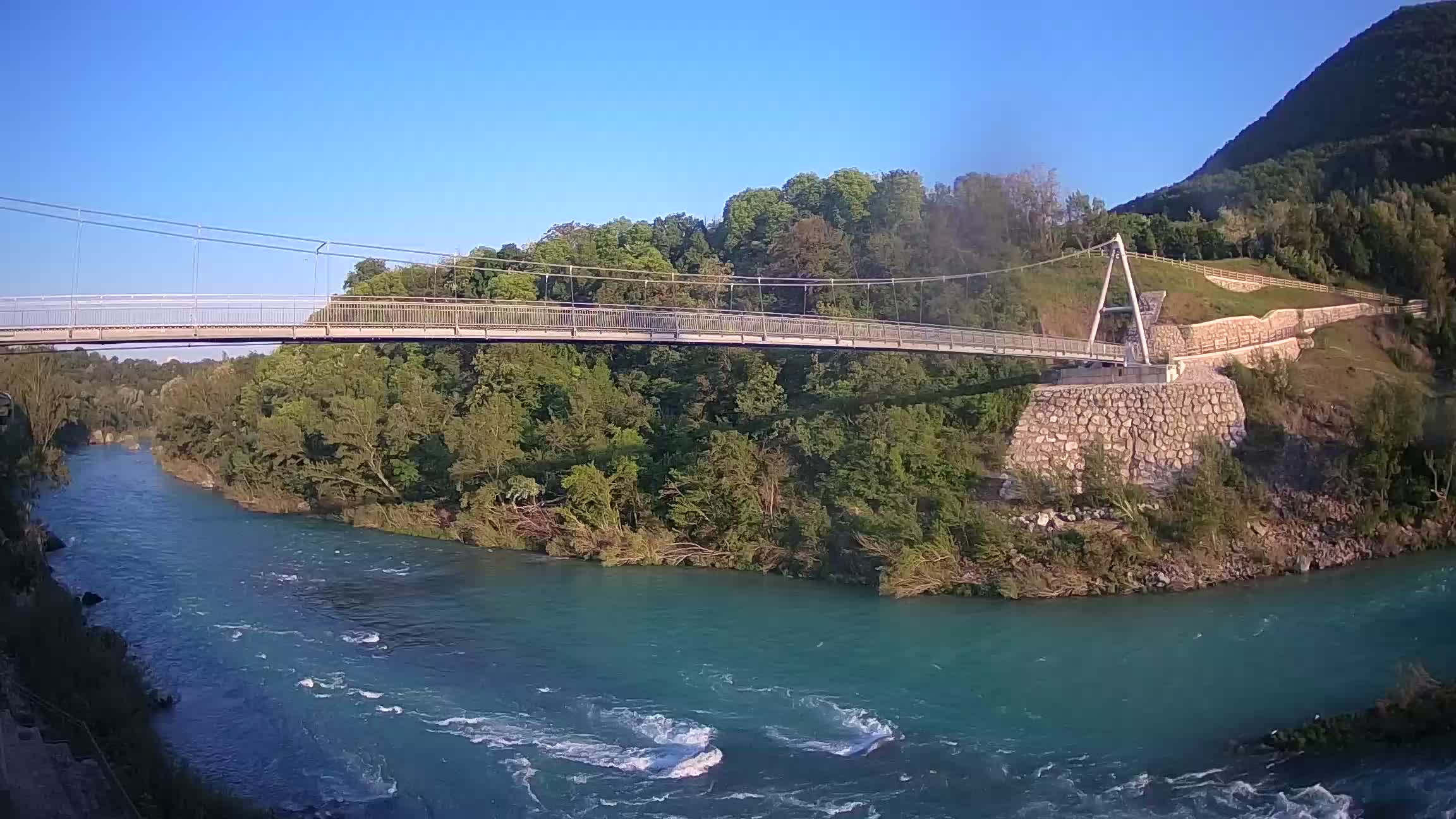 Webcam Soča River – Solkan – bicycle bridge