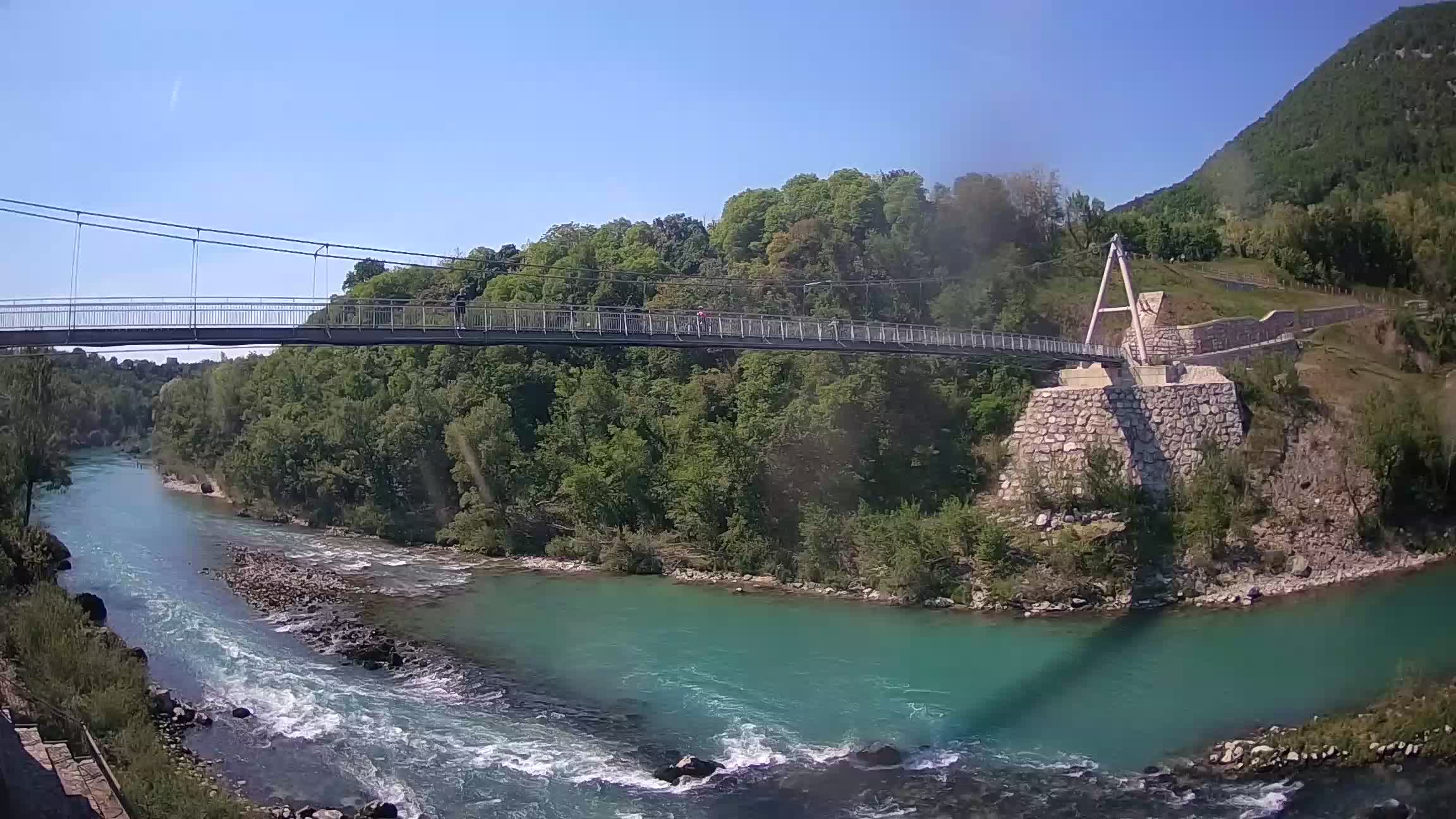 Webcam Soča River – Solkan – bicycle bridge