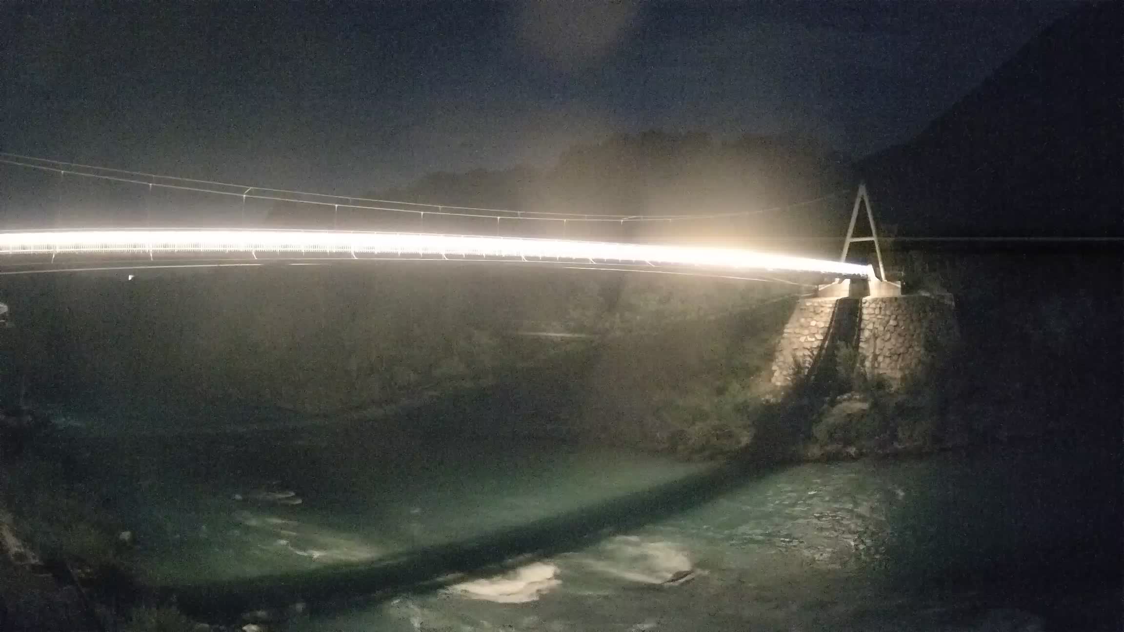 Puente peatonal Soča camera en vivo Solkan