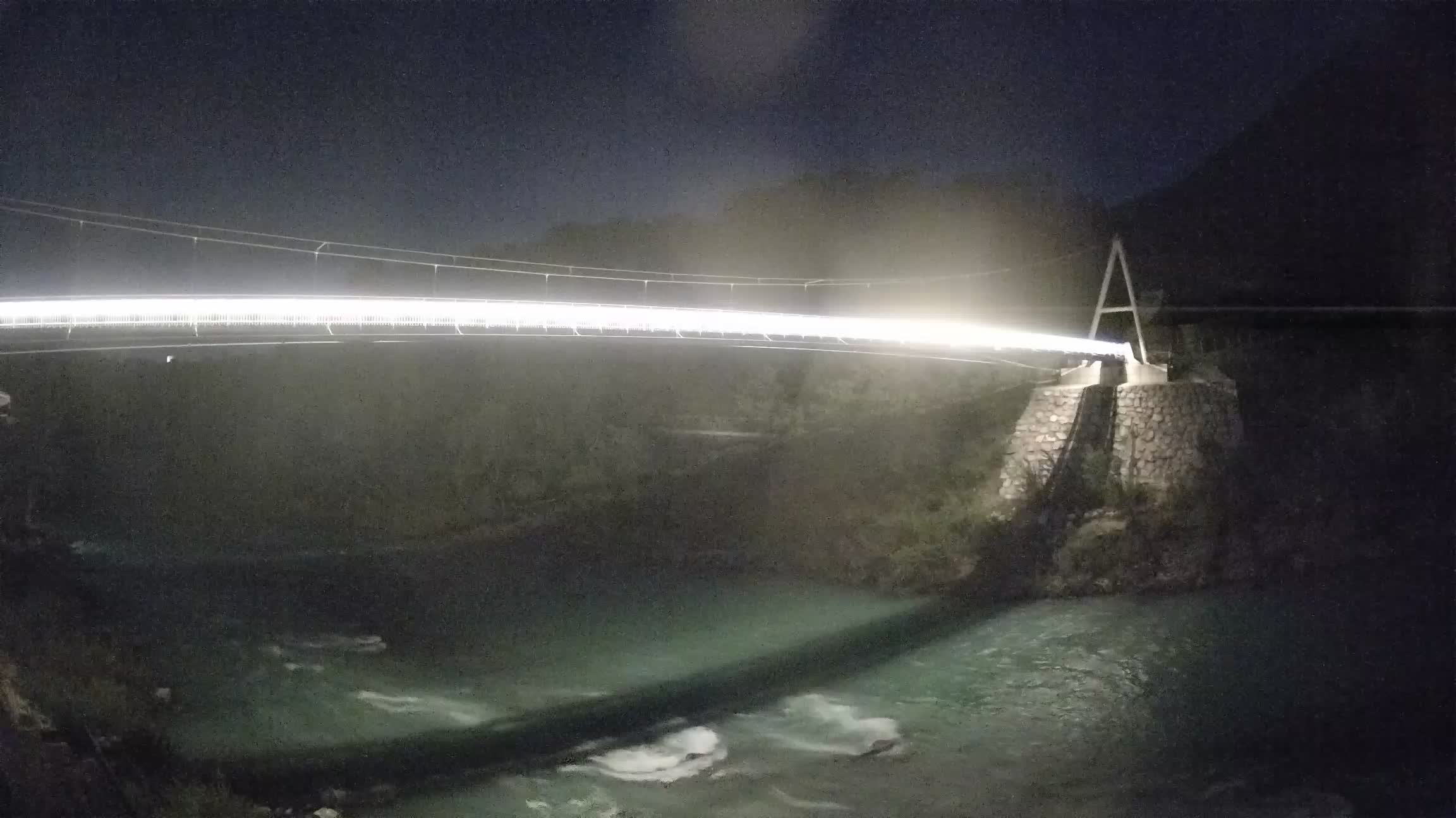 Puente peatonal Soča camera en vivo Solkan
