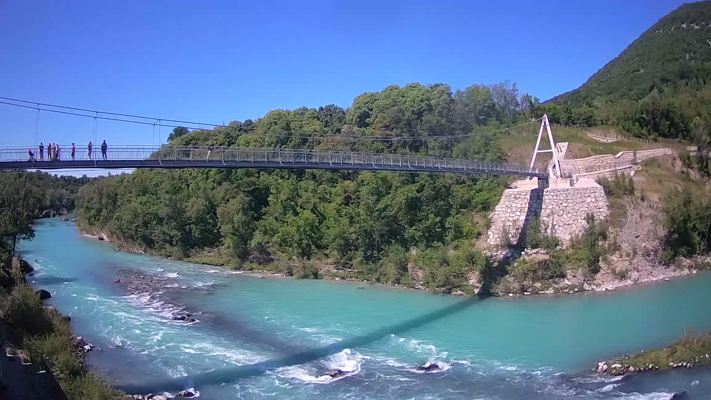 Webcam Soča River – Solkan – bicycle bridge